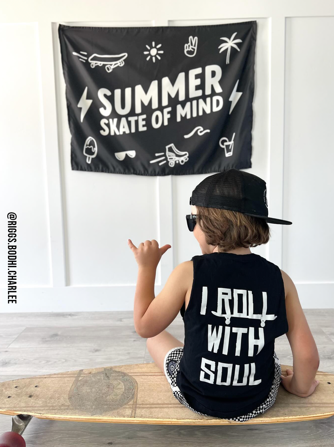 Summer Skate of Mind Banner - Boys Wall Decor Sign