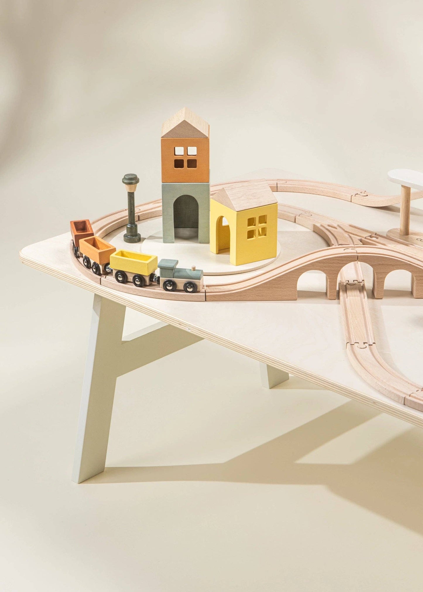 Wooden Train & Table Playset