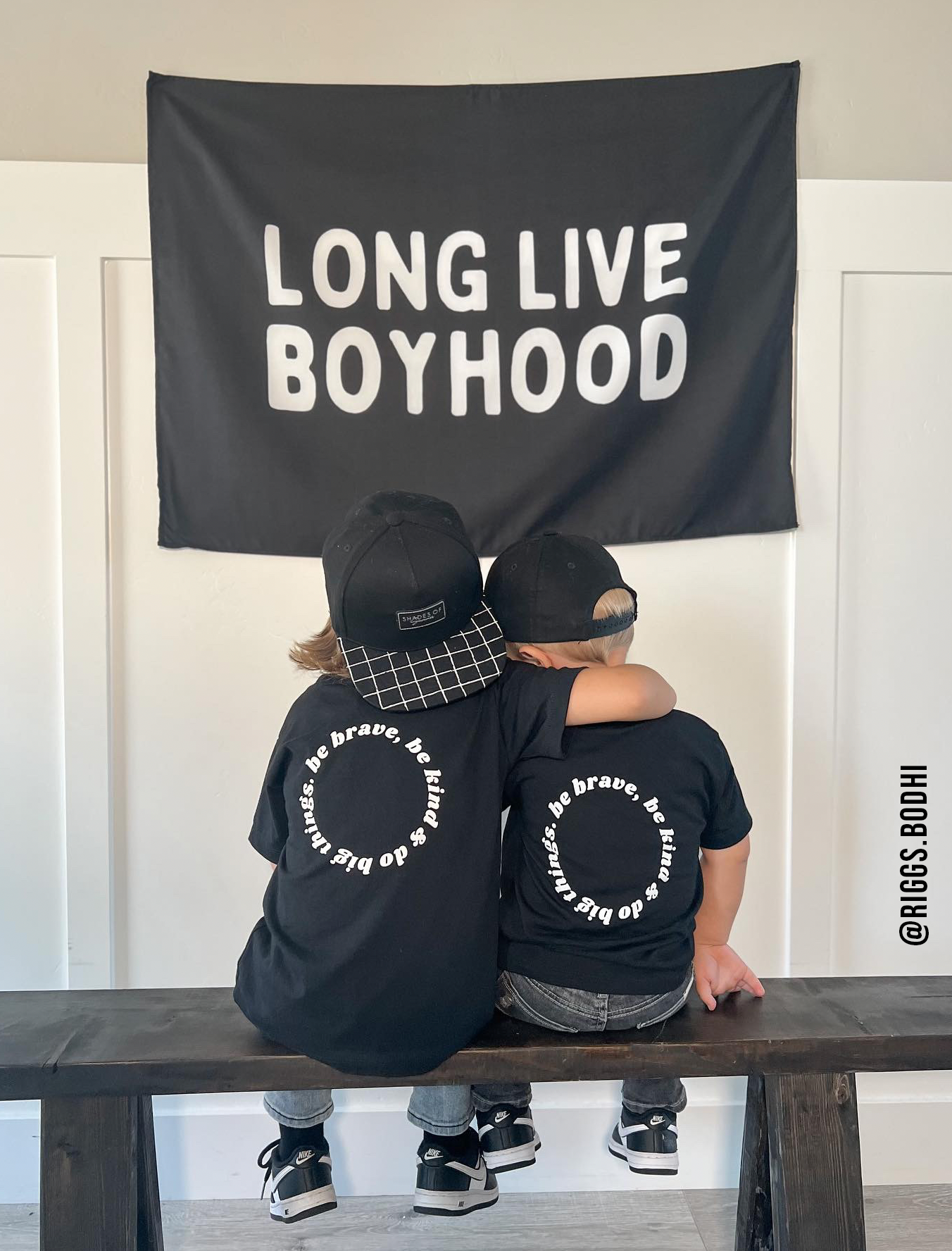 Long Live Boyhood Banner | Boys Room Fabric Wall Sign