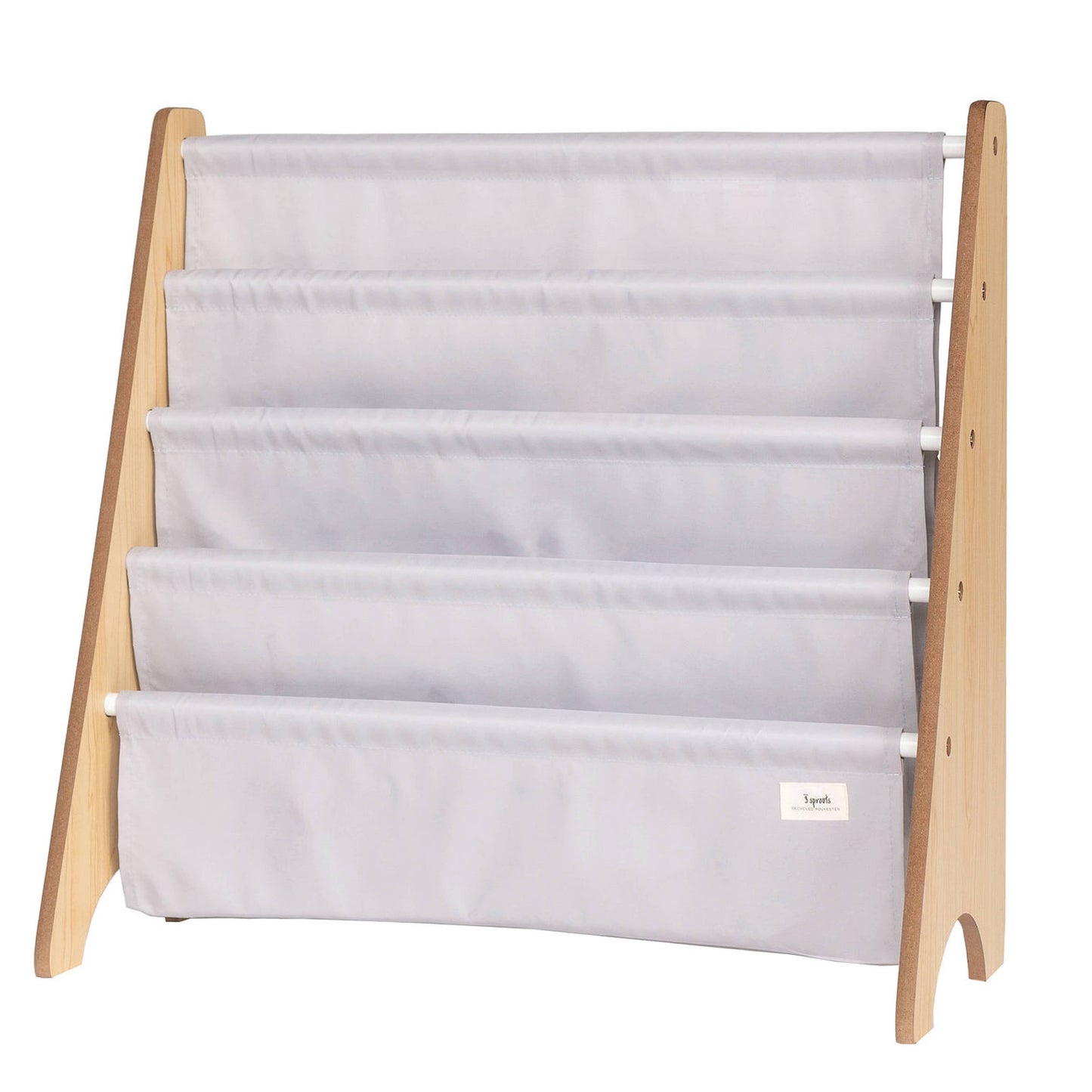 Recycled Fabric Kids Book Rack - Solid Colours