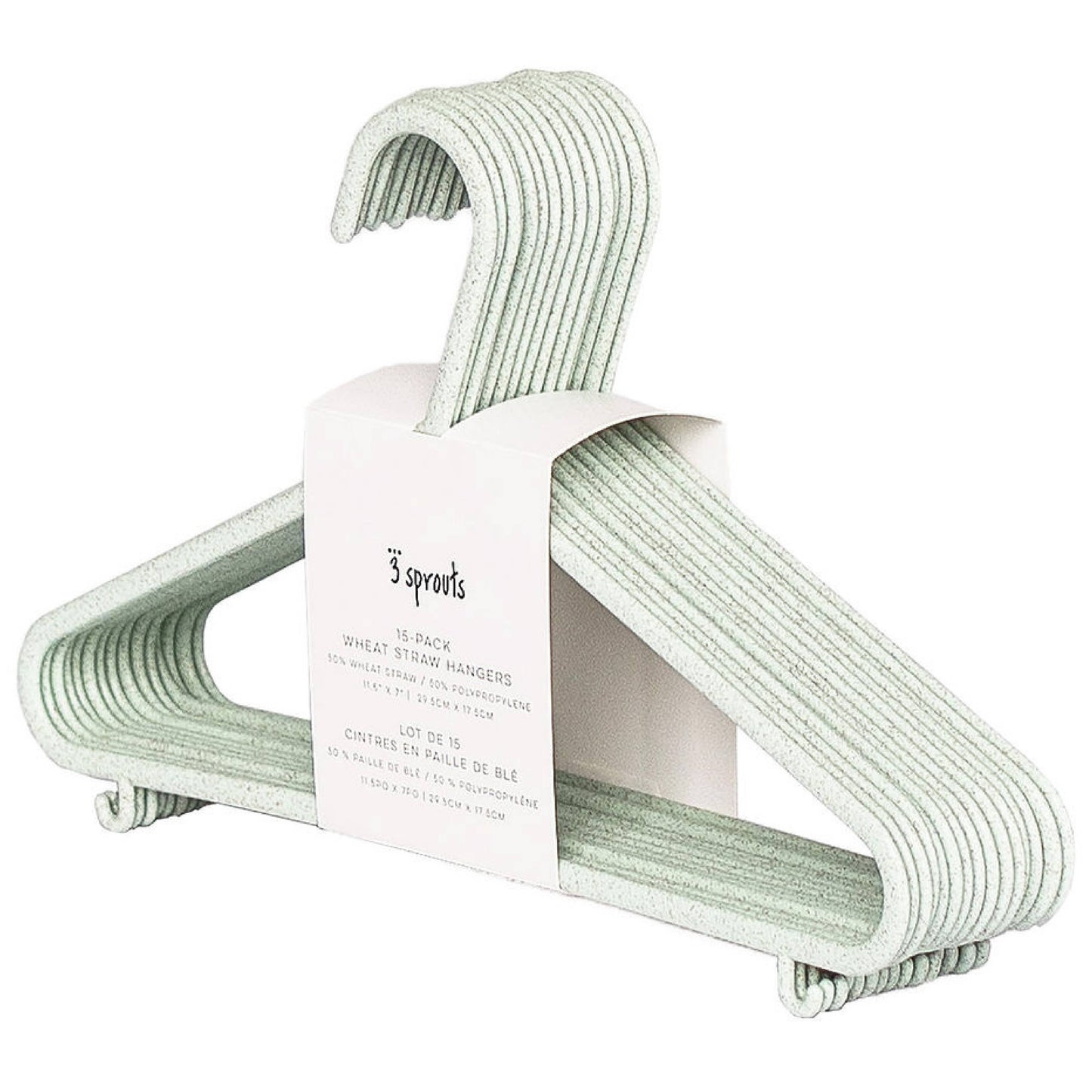 Baby Wheat Straw Hangers (2 Packs of 15)