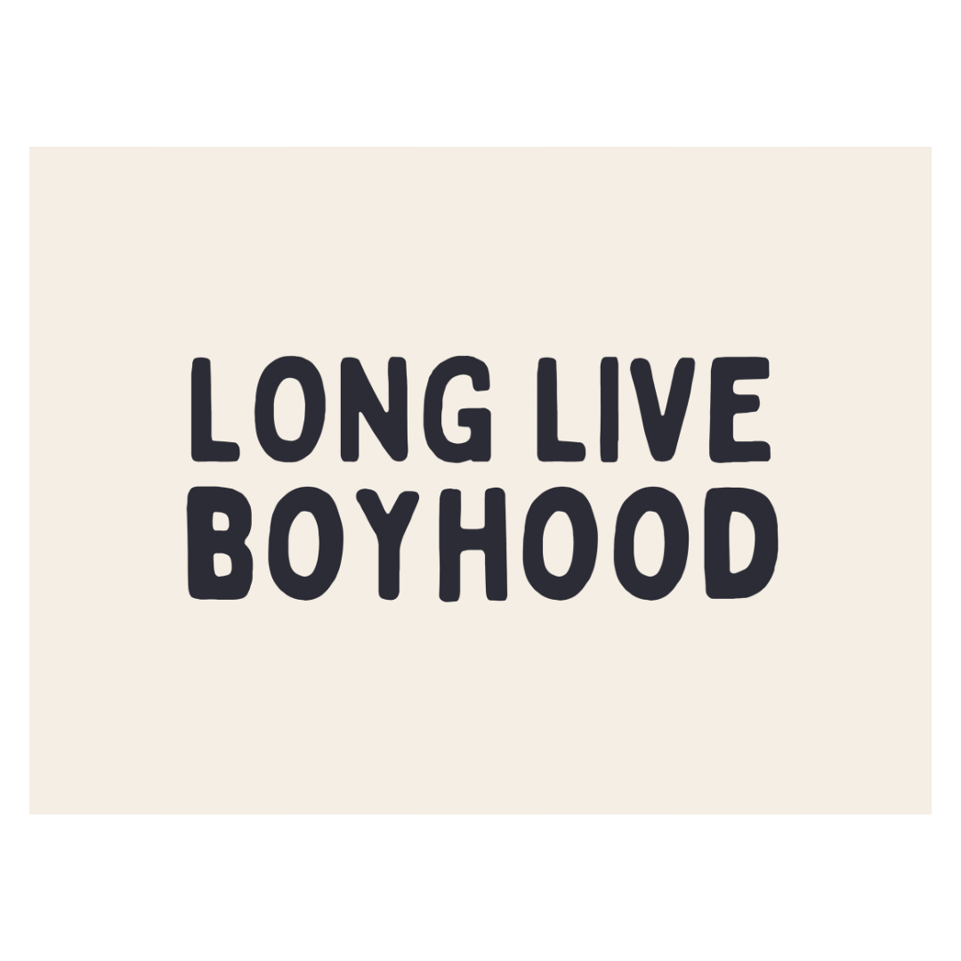 Long Live Boyhood Banner (Natural) - Boys Room Wall Decor
