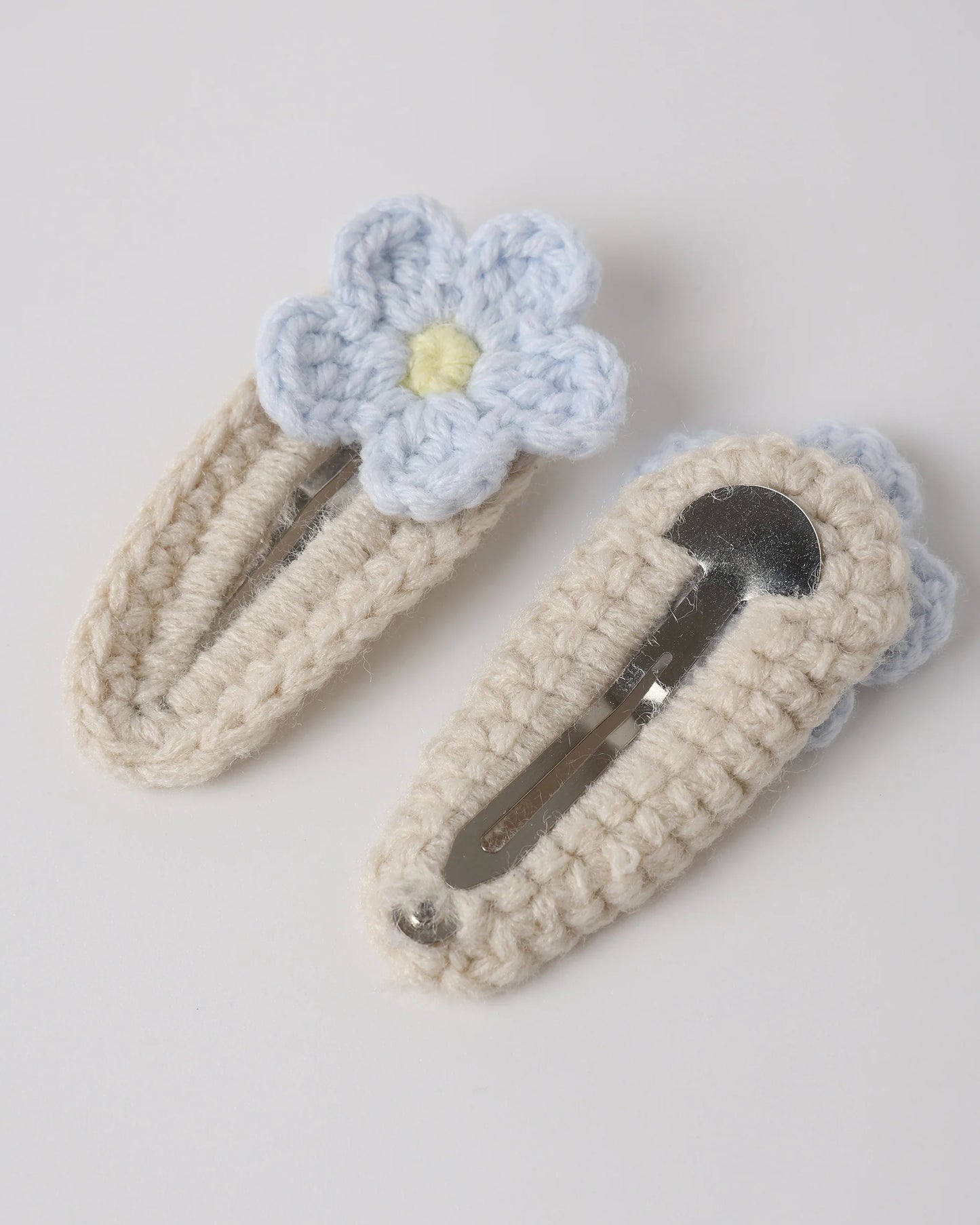 Crochet Clip Set Natural