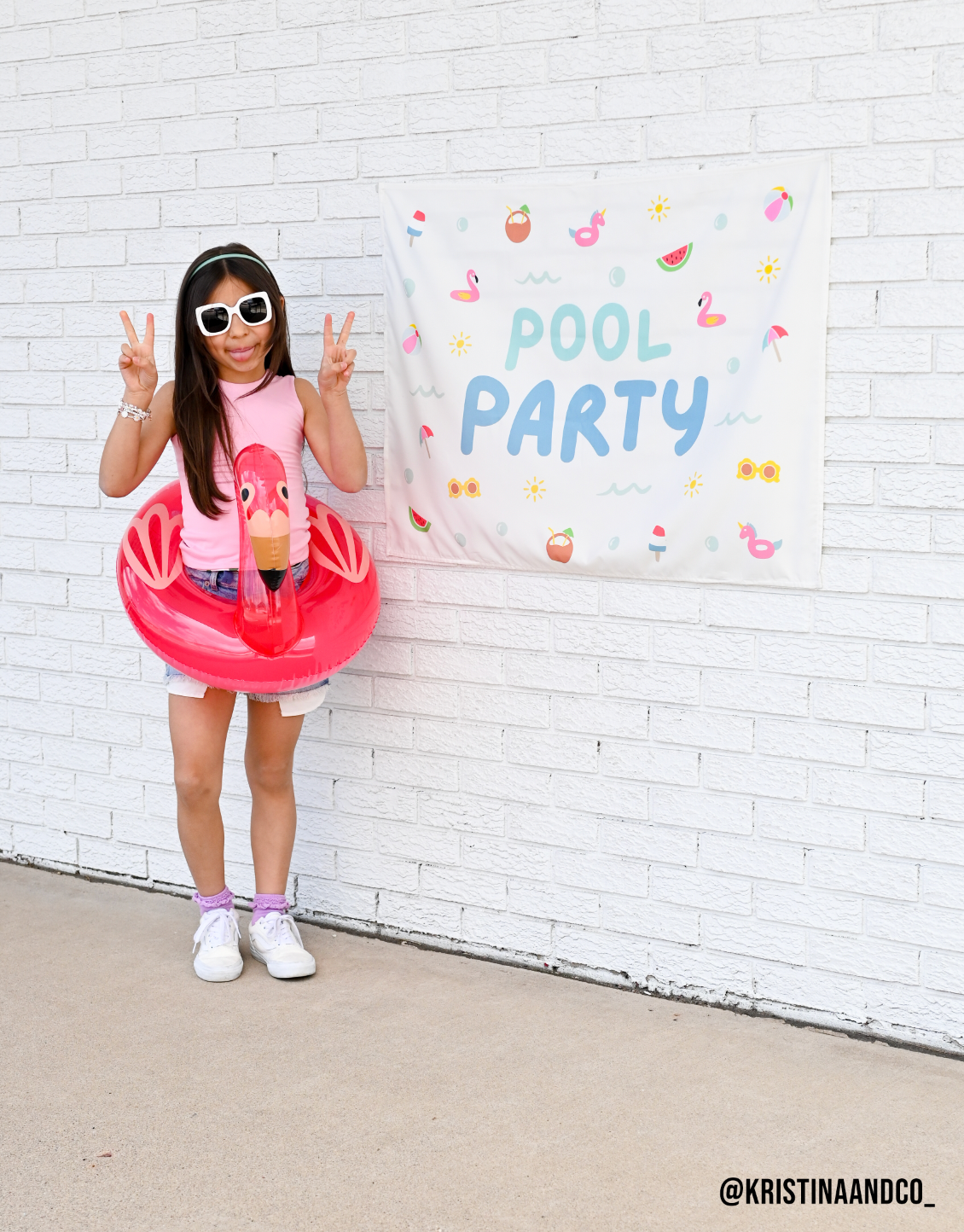 Pool Party Banner - Kids Summer Party Decor