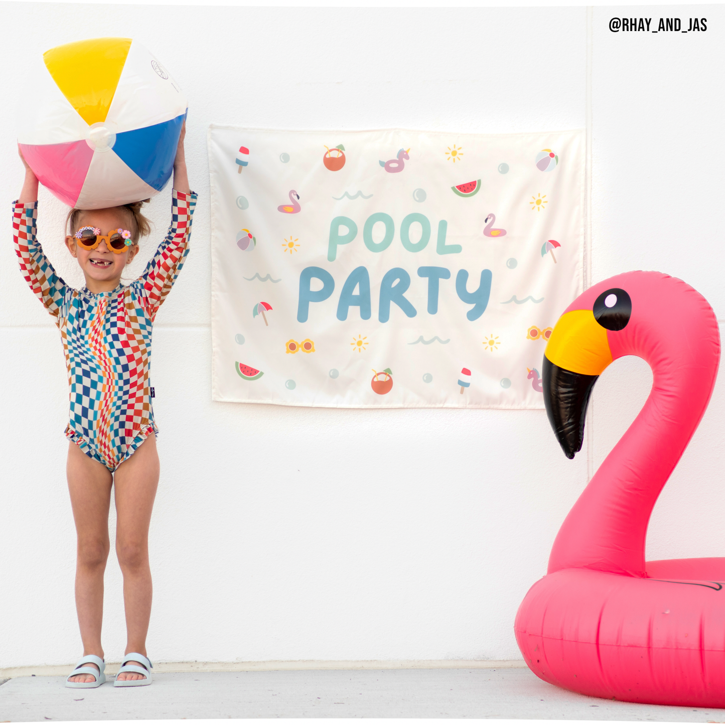Pool Party Banner - Kids Summer Party Decor