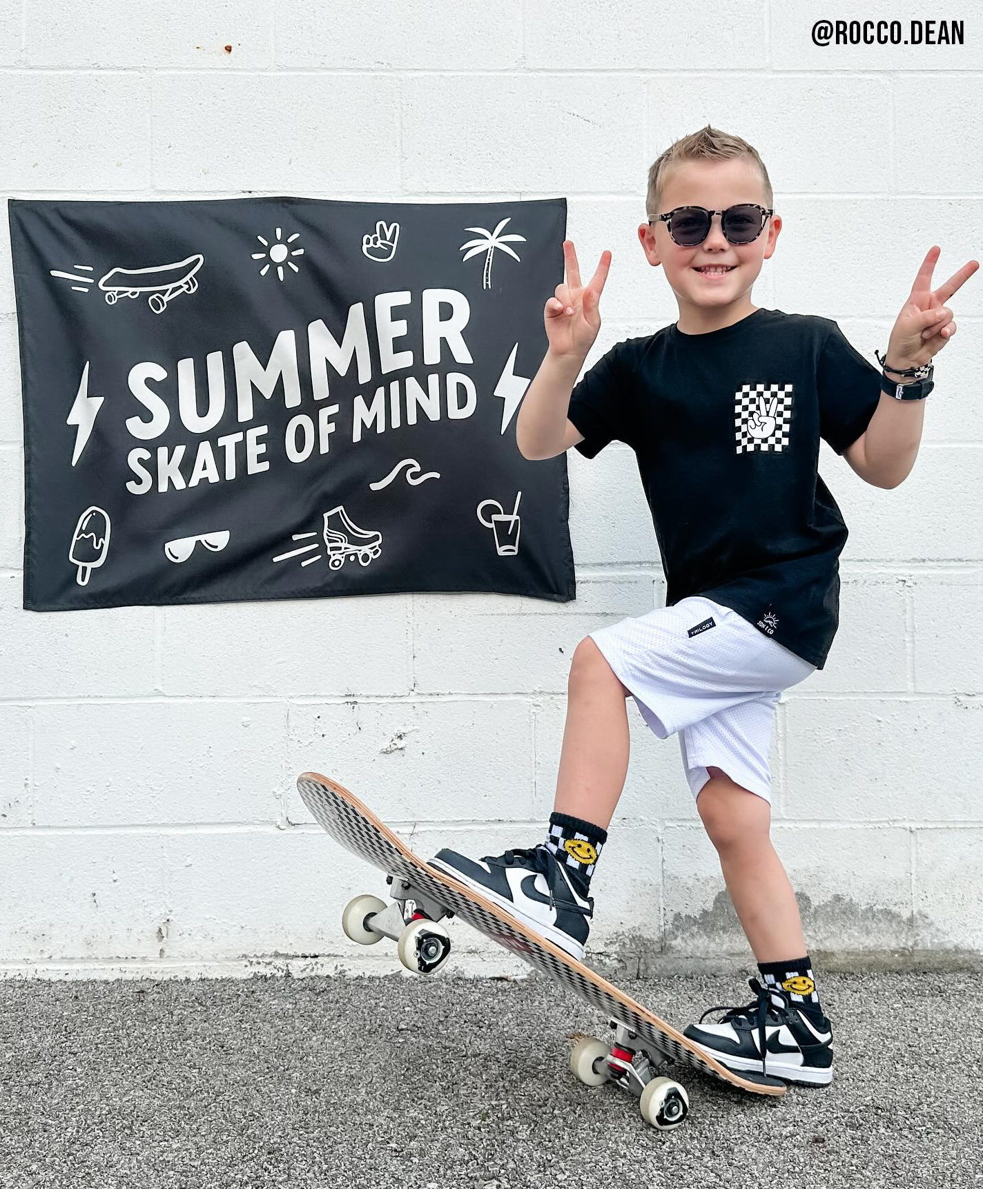 Summer Skate of Mind Banner - Boys Wall Decor Sign