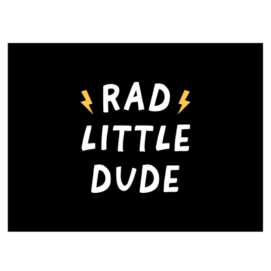 Rad Little Dude Banner - Boys Room Playroom Decor