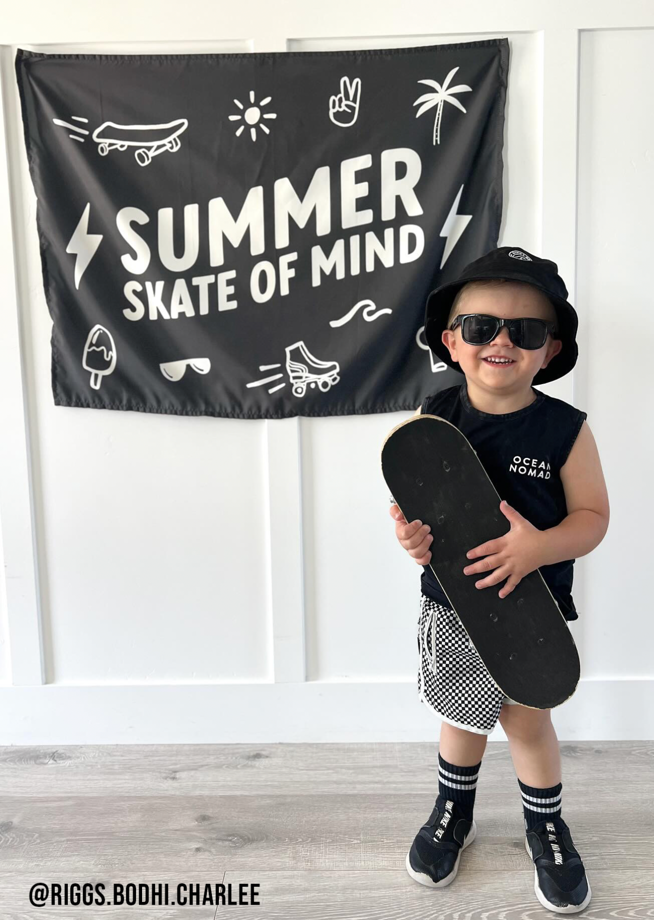 Summer Skate of Mind Banner - Boys Wall Decor Sign