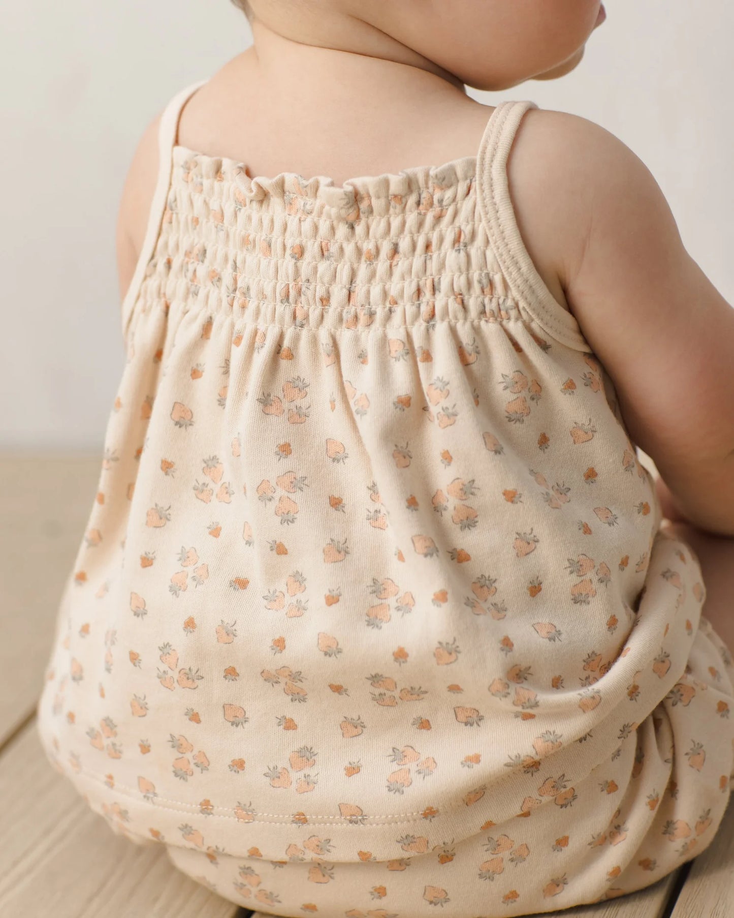 Smocked Tank + Bloomer Set Strawberries
