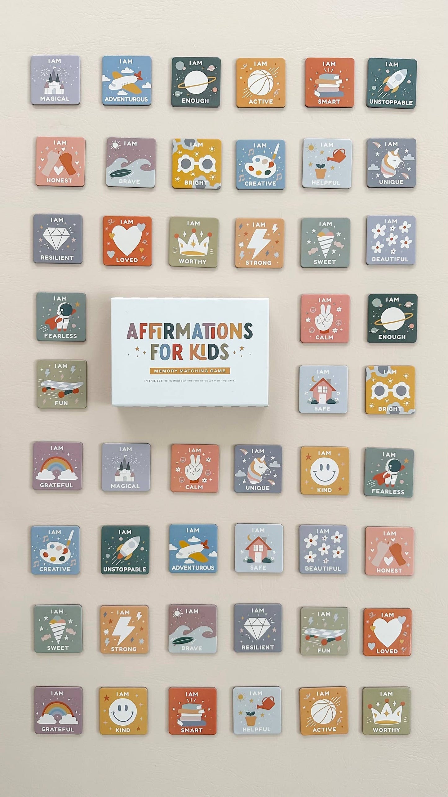 Affirmations for Kids Memory Matching Game