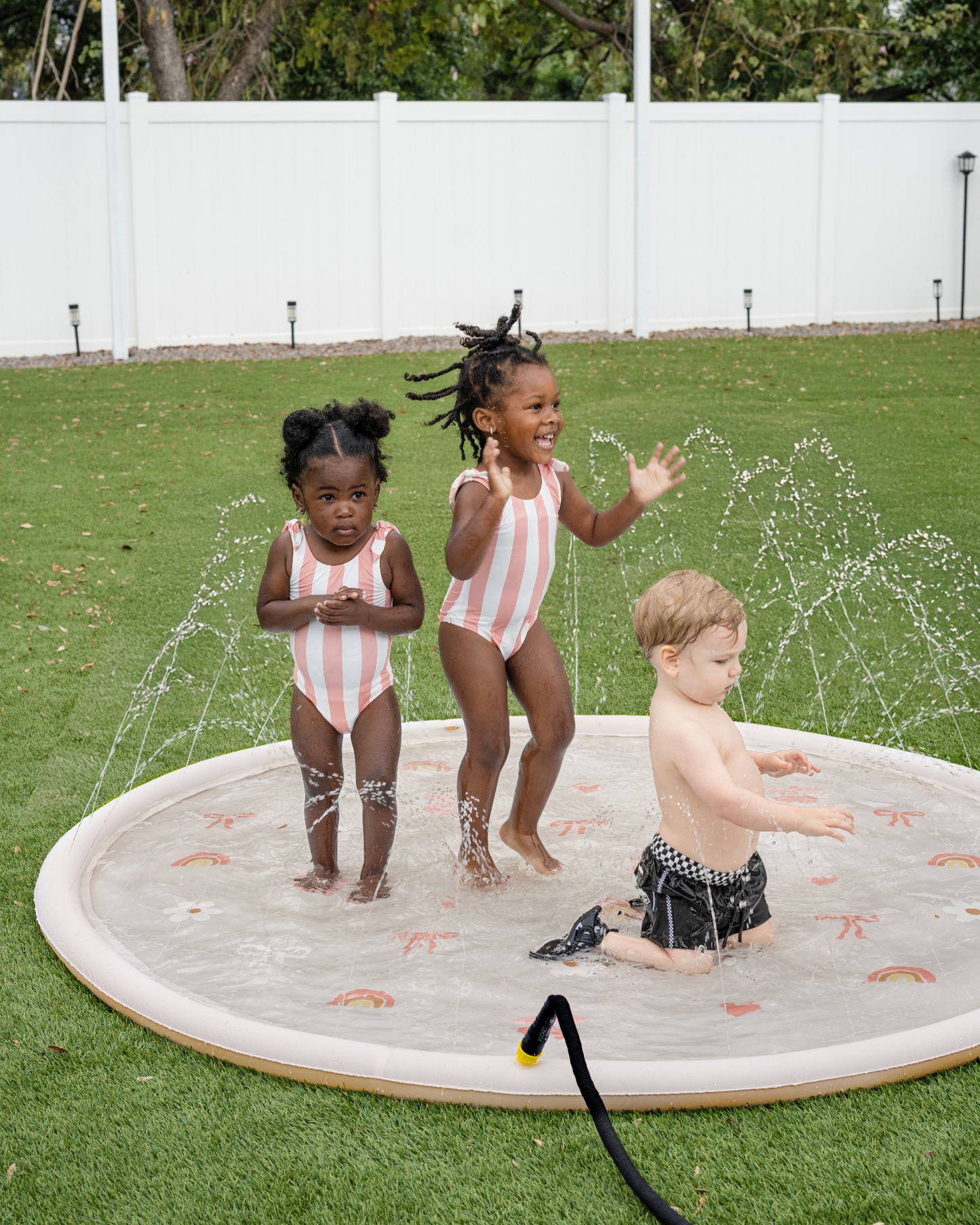 Sprinkler Splash Pad for Kids - Oversized Backyard Sprinkler
