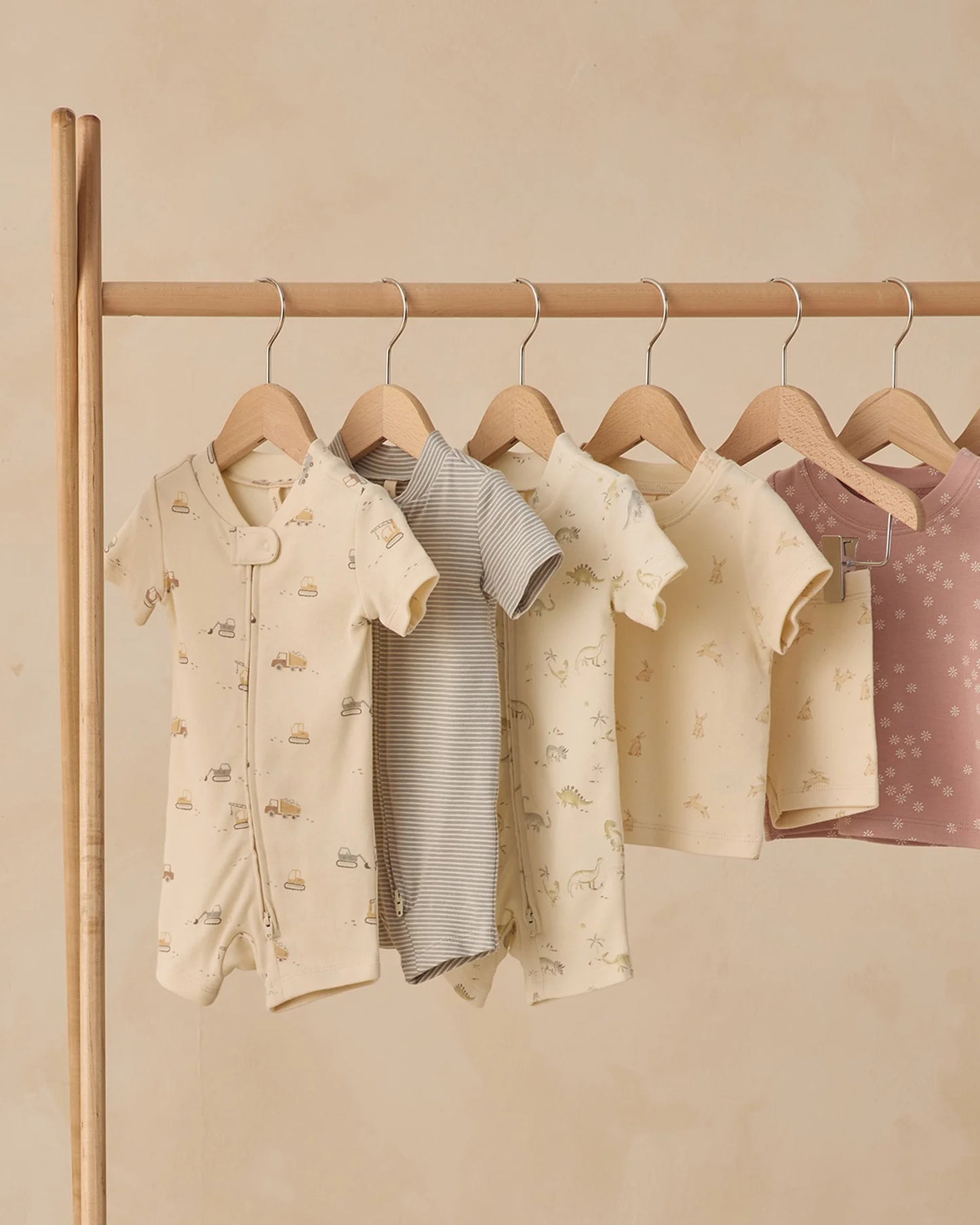 Zip Short Sleeve Sleeper Dinosaur