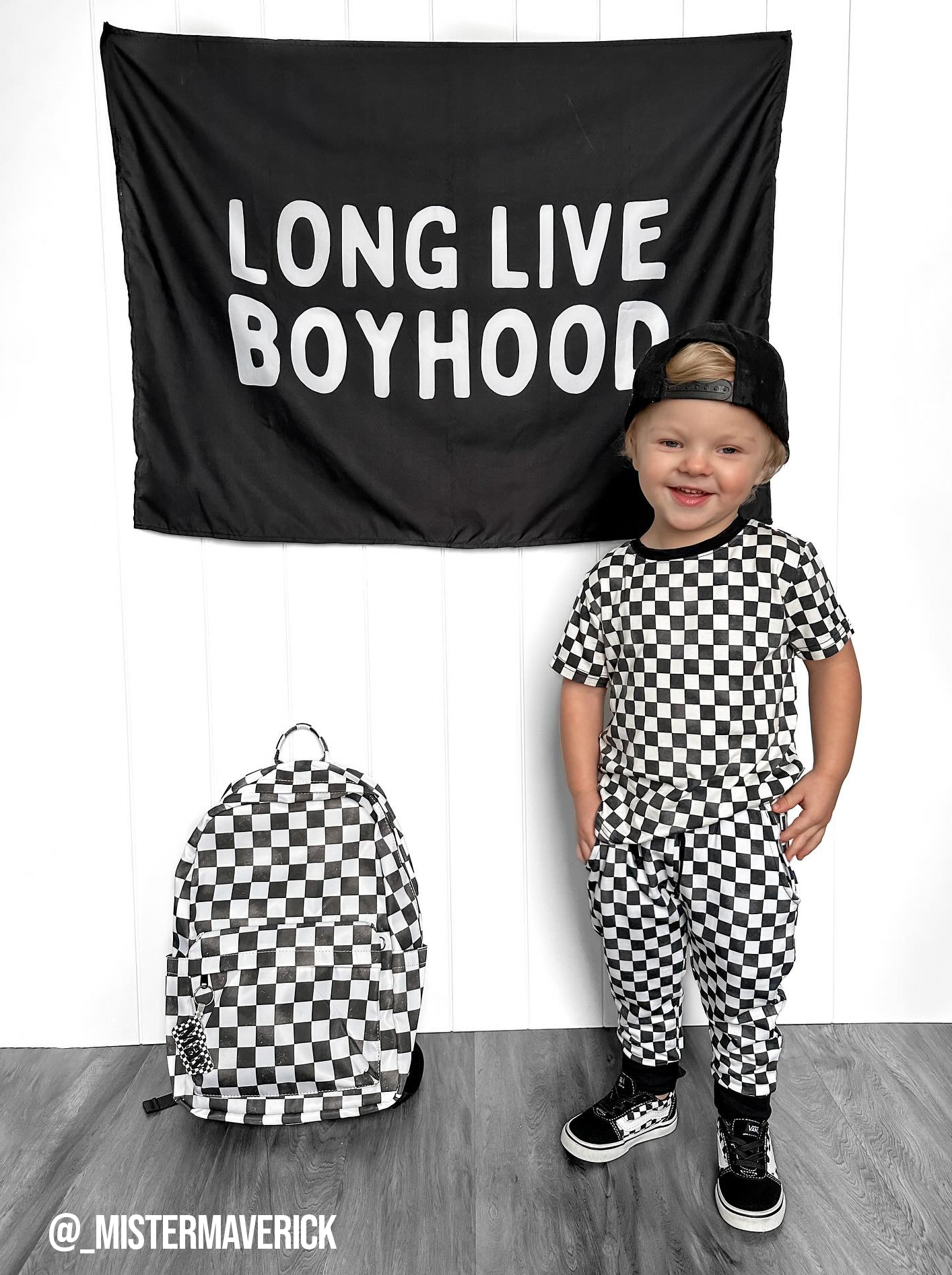 Long Live Boyhood Banner | Boys Room Fabric Wall Sign