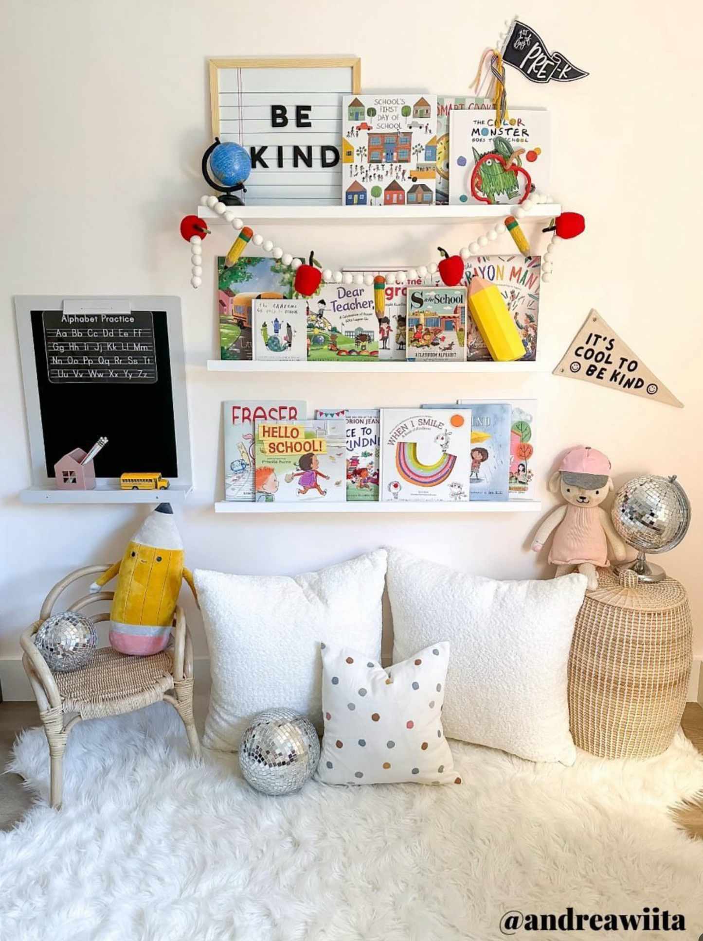It's Cool To Be Kind Canvas Pennant Flag - Kids Decor