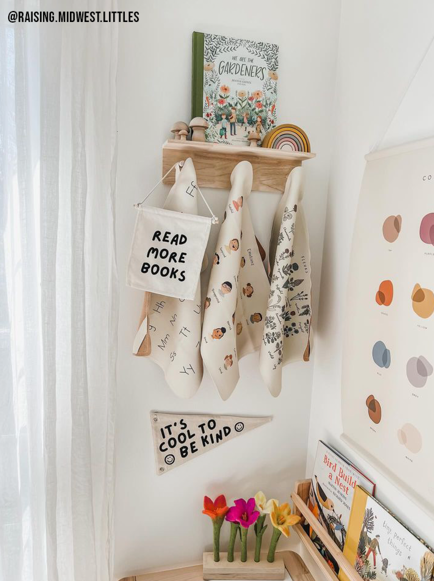 It's Cool To Be Kind Canvas Pennant Flag - Kids Decor