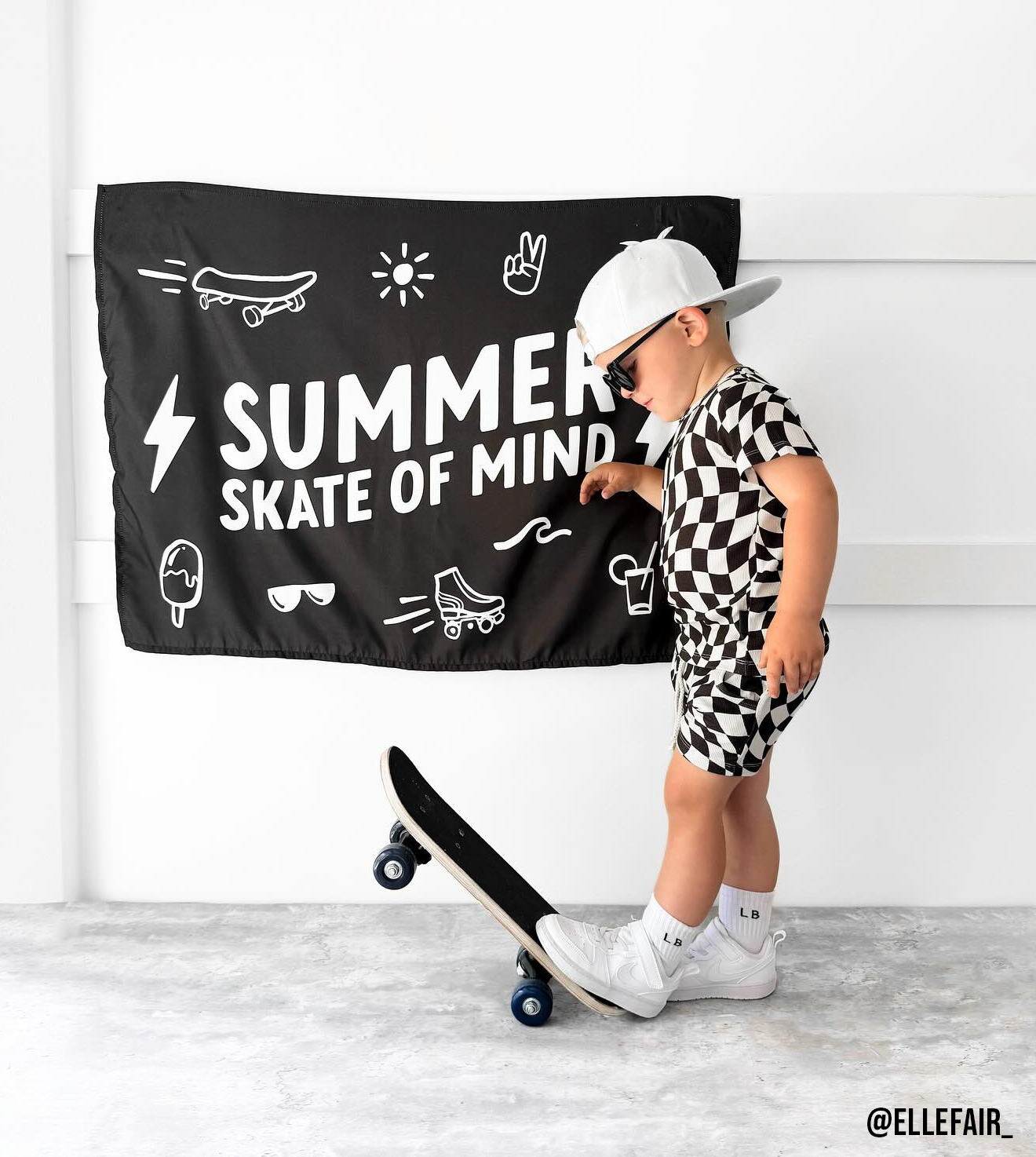 Summer Skate of Mind Banner - Boys Wall Decor Sign