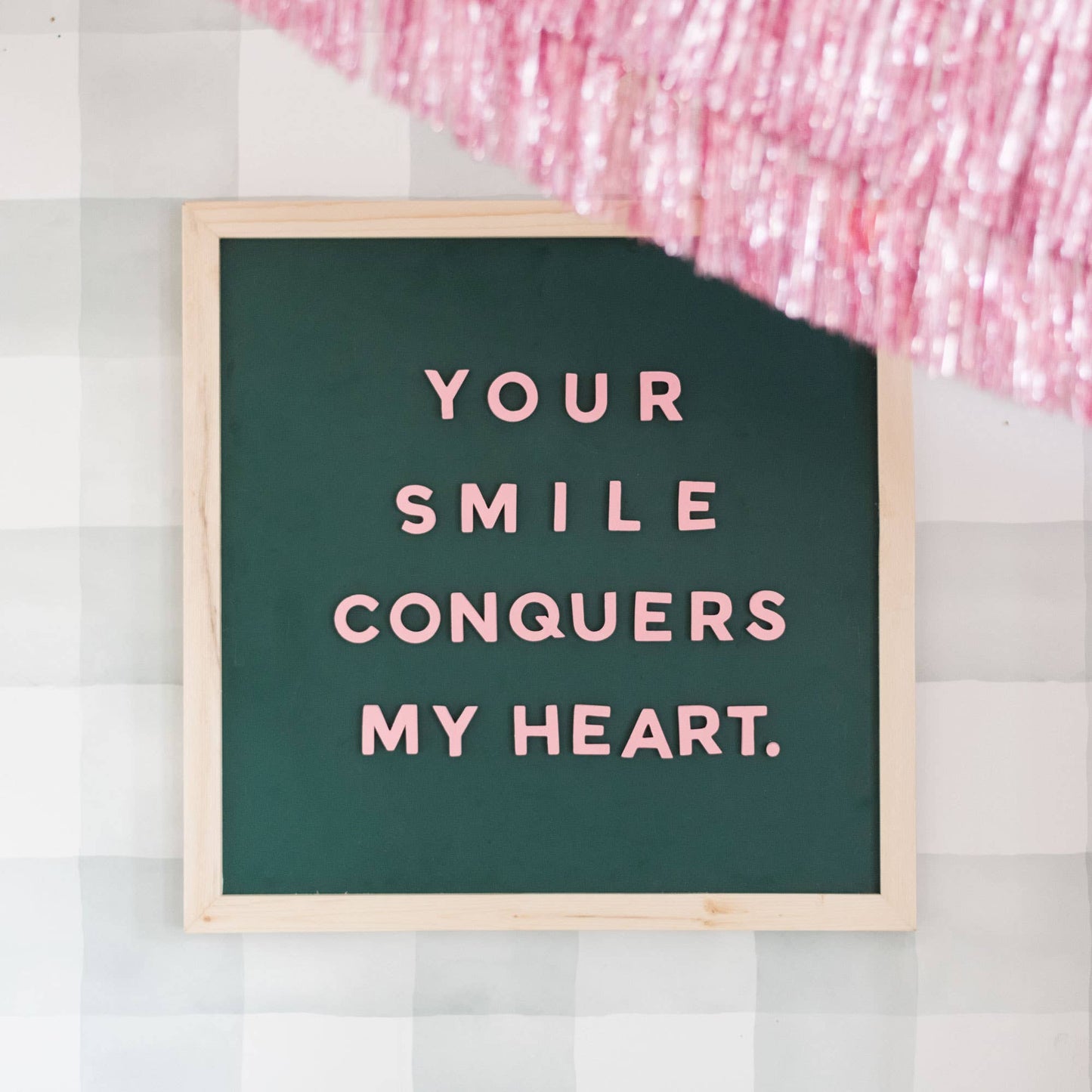 1" 200pc Rose Pink Magnetic Letters