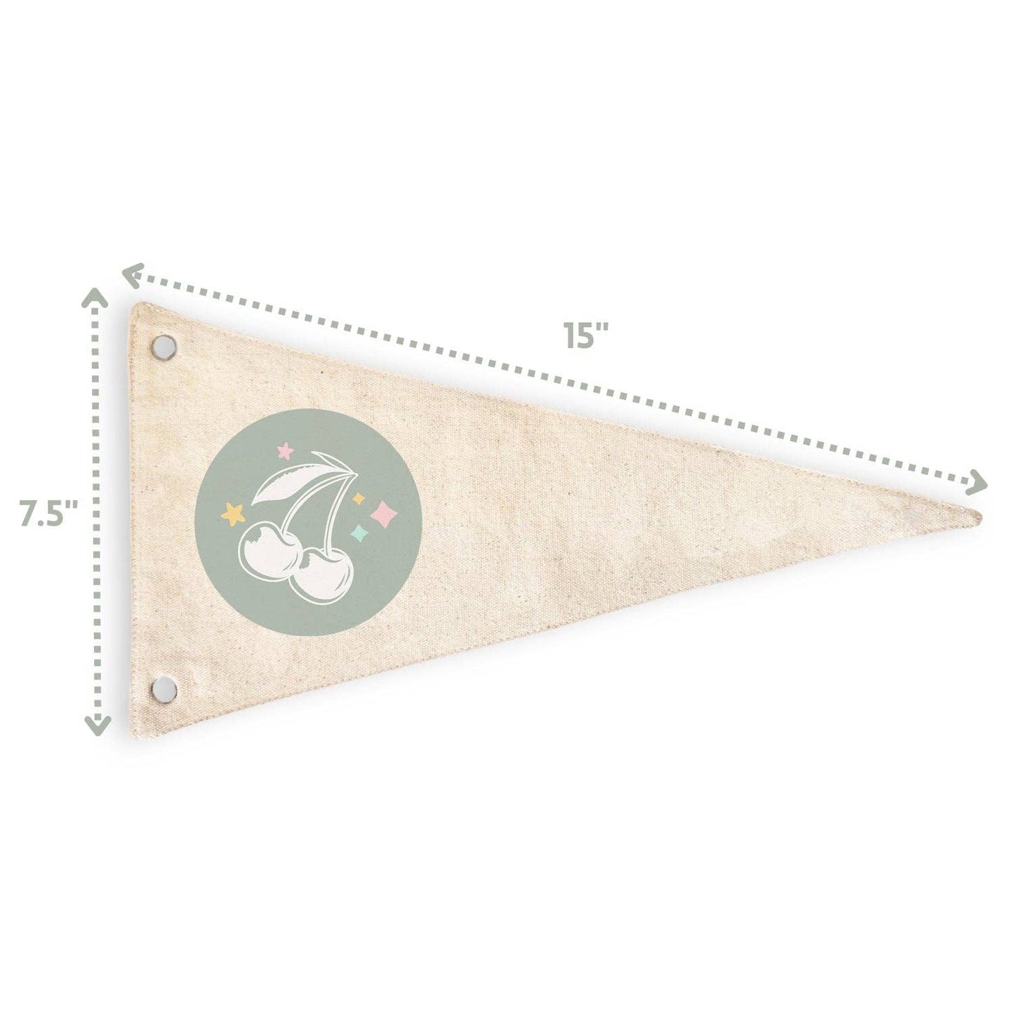 Make Waves Canvas Pennant Flag - Surf Coastal Decor
