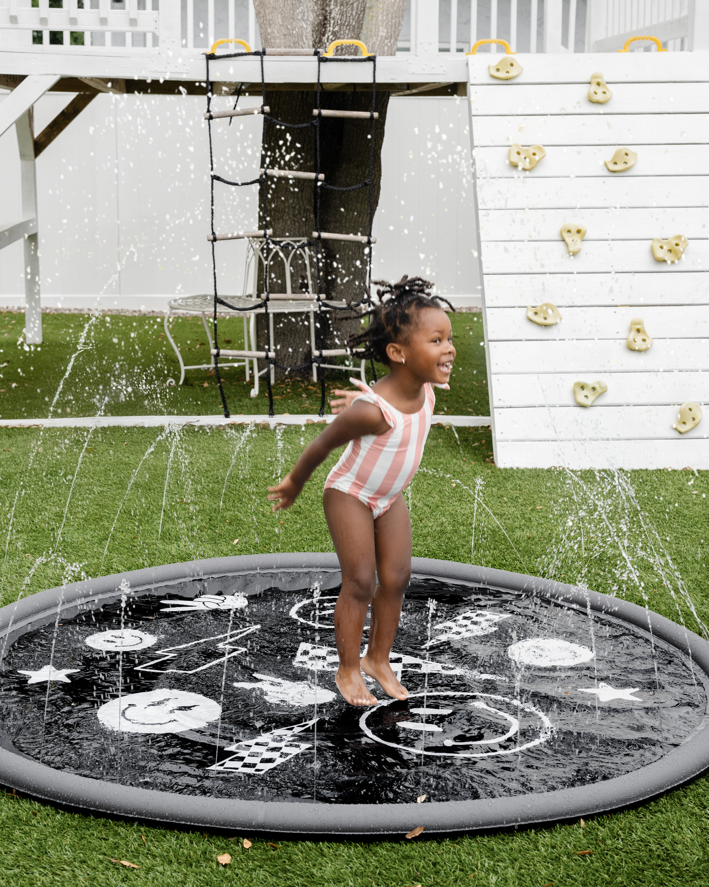 Sprinkler Splash Pad for Kids - Oversized Backyard Sprinkler