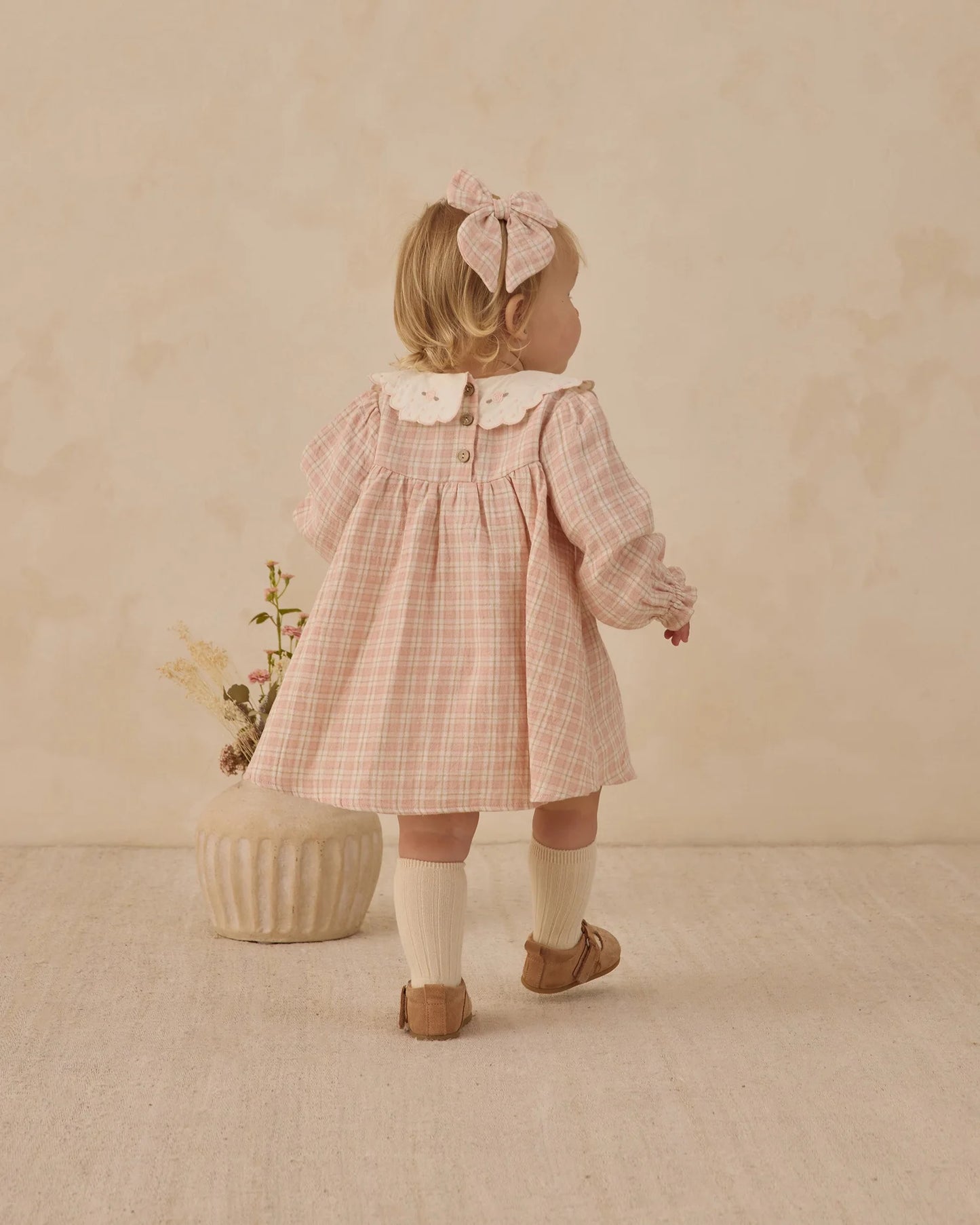 Bow Pink Plaid