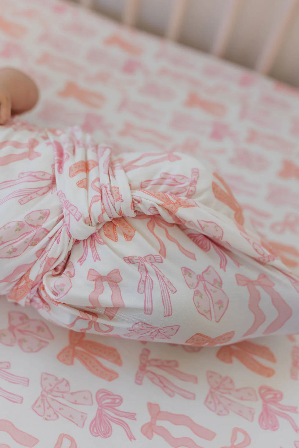 Spring Floral Bows Swaddle
