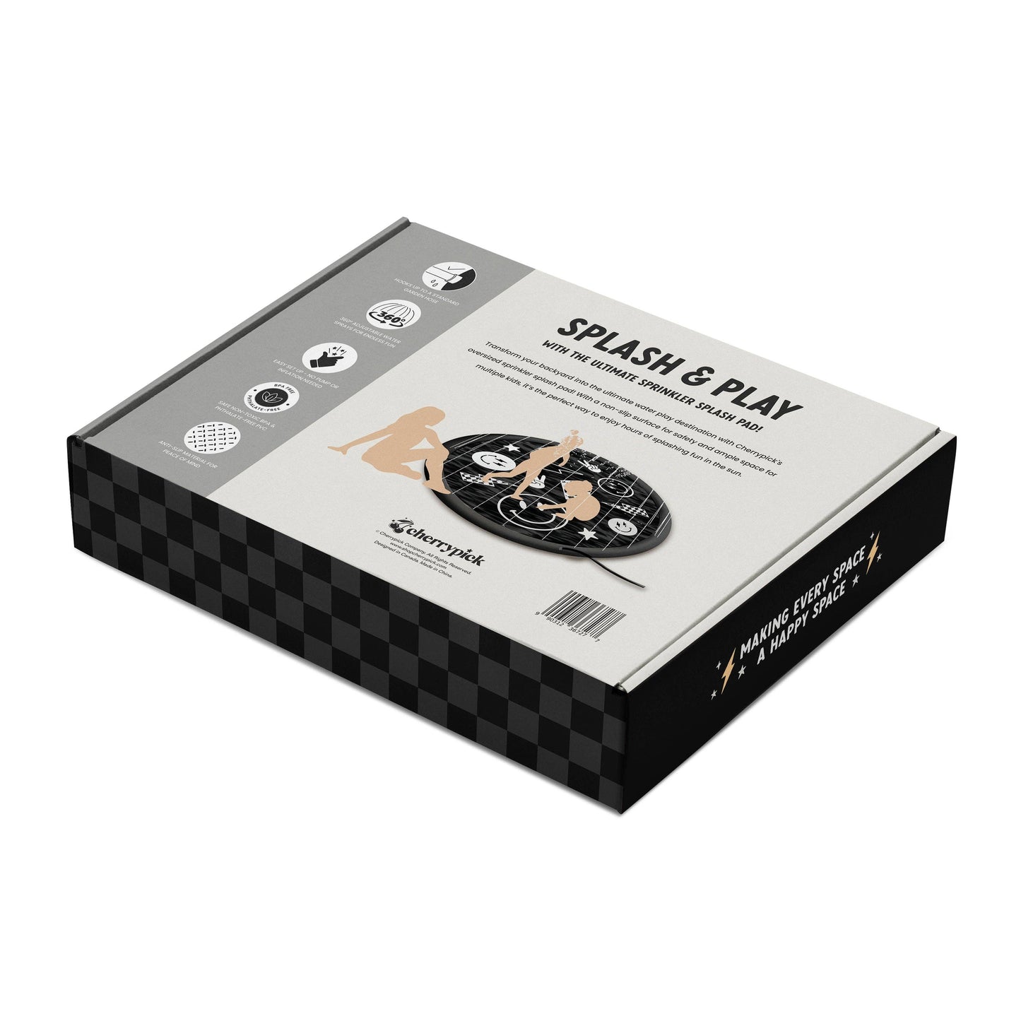 Sprinkler Splash Pad for Kids - Oversized Backyard Sprinkler