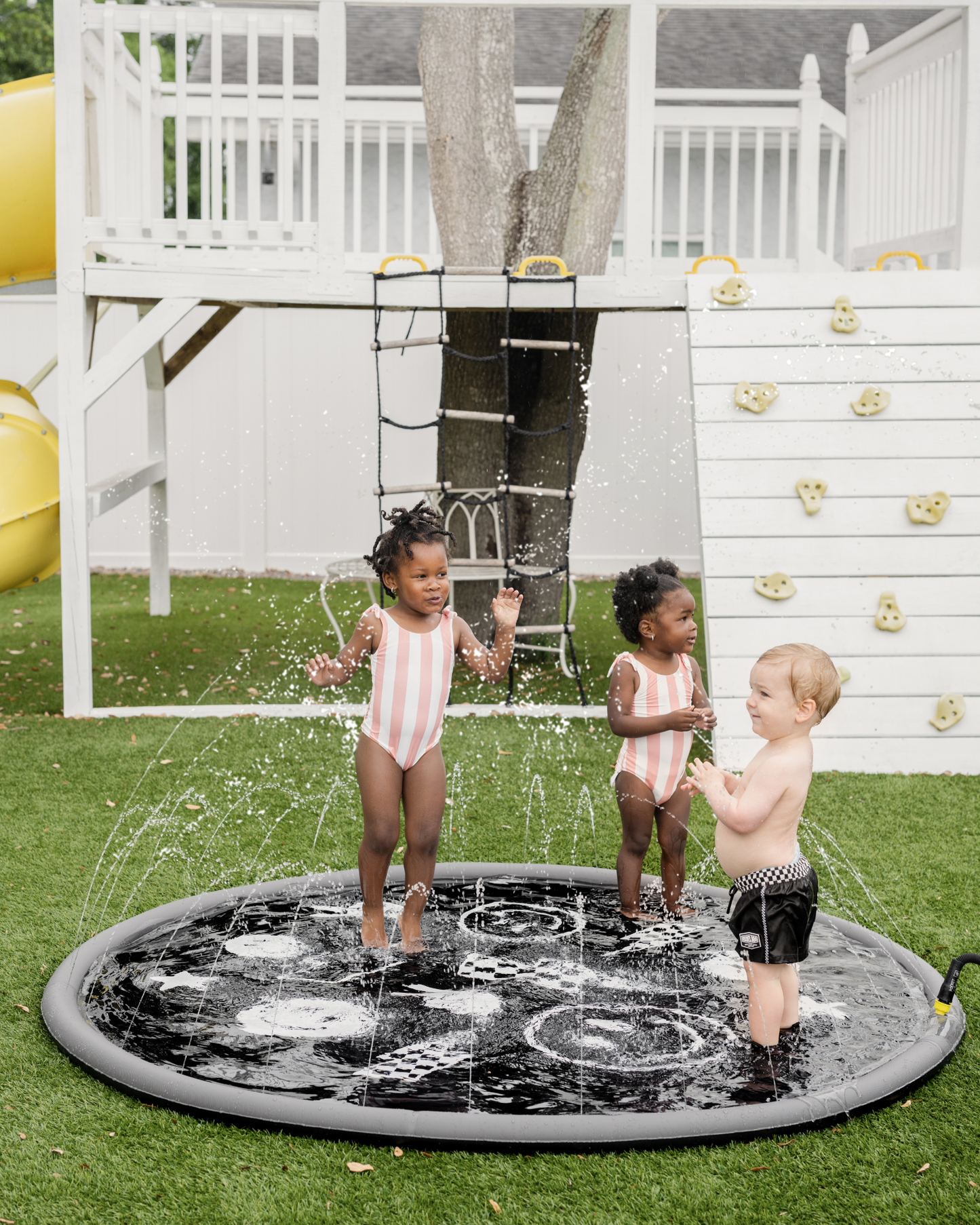 Sprinkler Splash Pad for Kids - Oversized Backyard Sprinkler