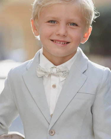 Bow Tie | French Floral Stripe