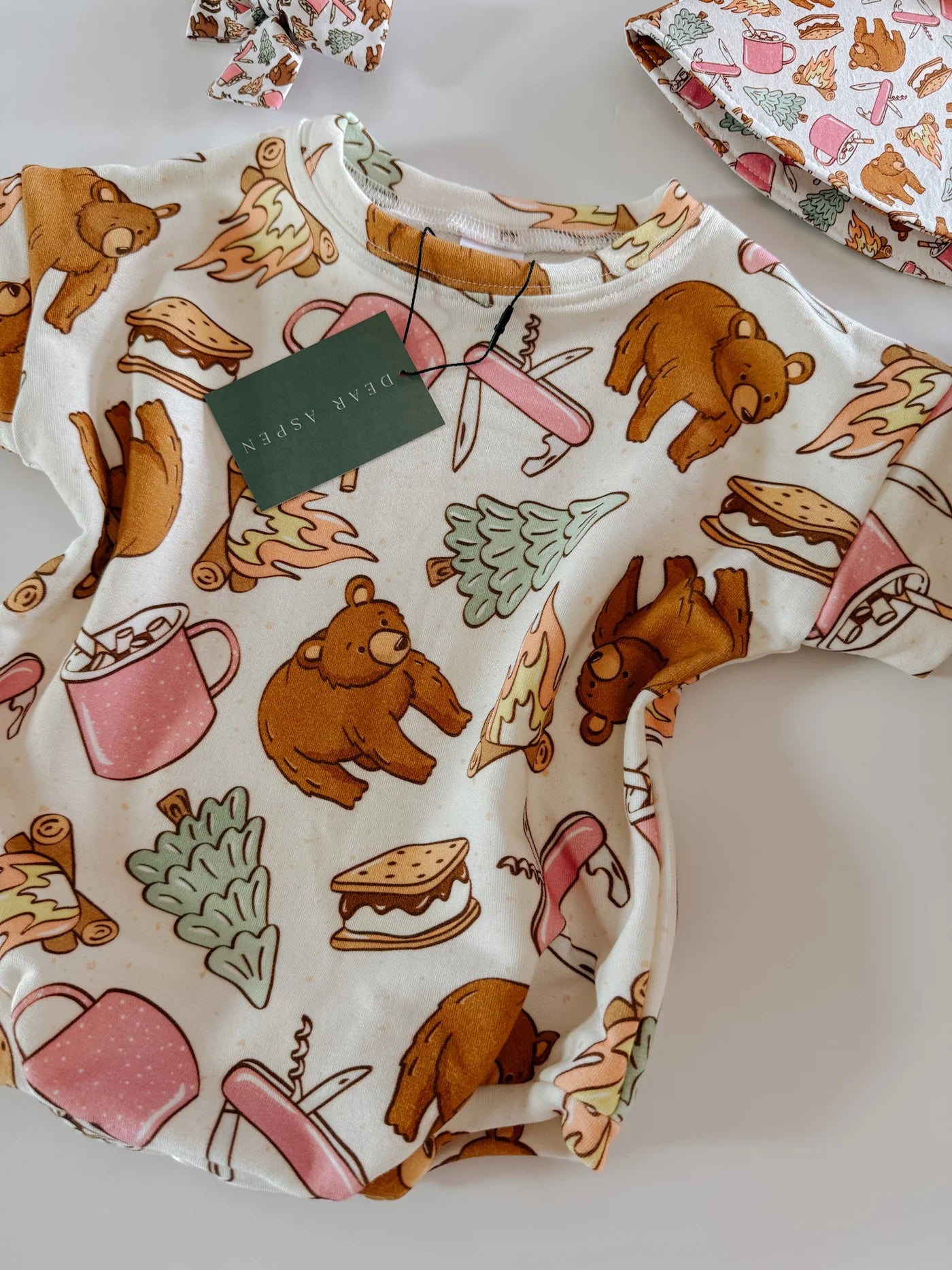 Girly Camping - Bubble Romper