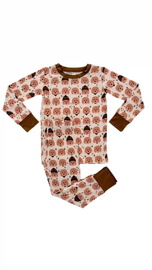 Green Goldendoodle Two Piece Set