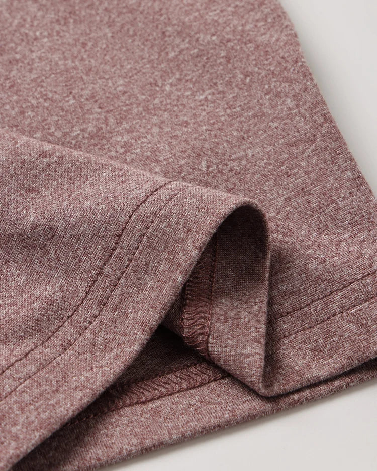 Long Sleeve Pocket Tee + Oceanside Tech Short | Heathered Mulberry