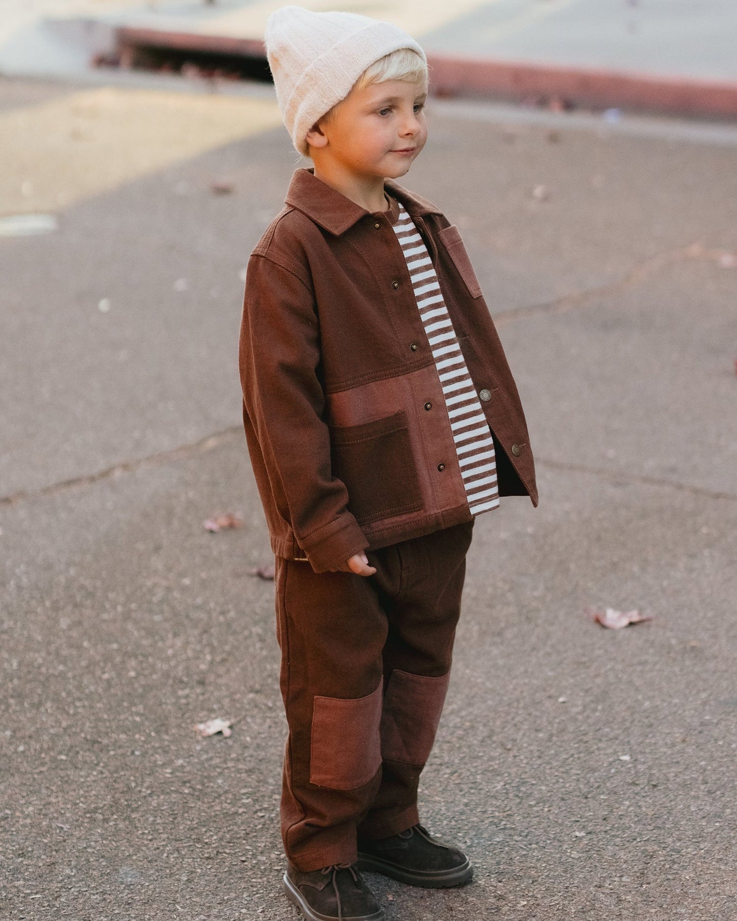 Denim Jacket || Brown
