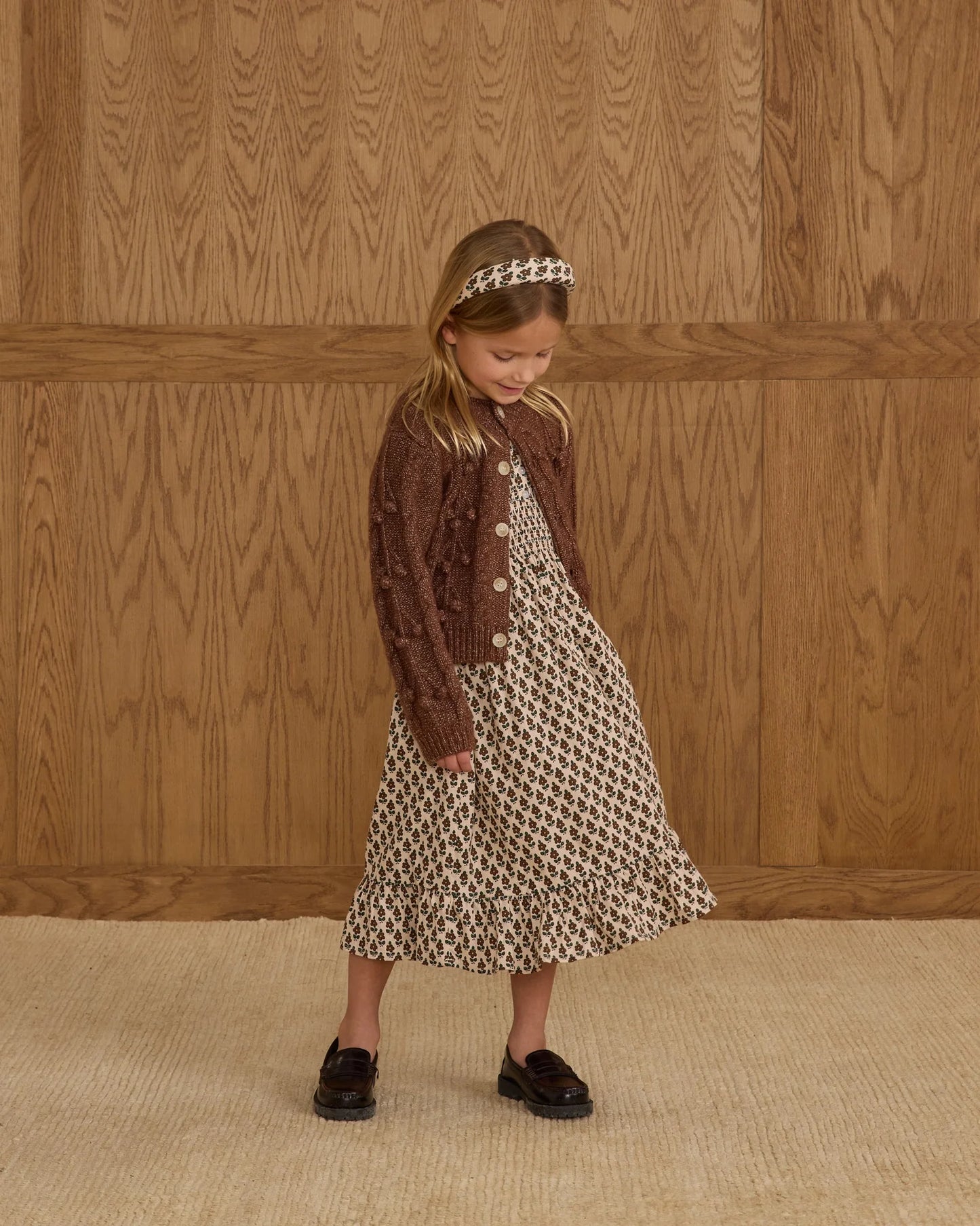 Bobble Cardigan || Brown