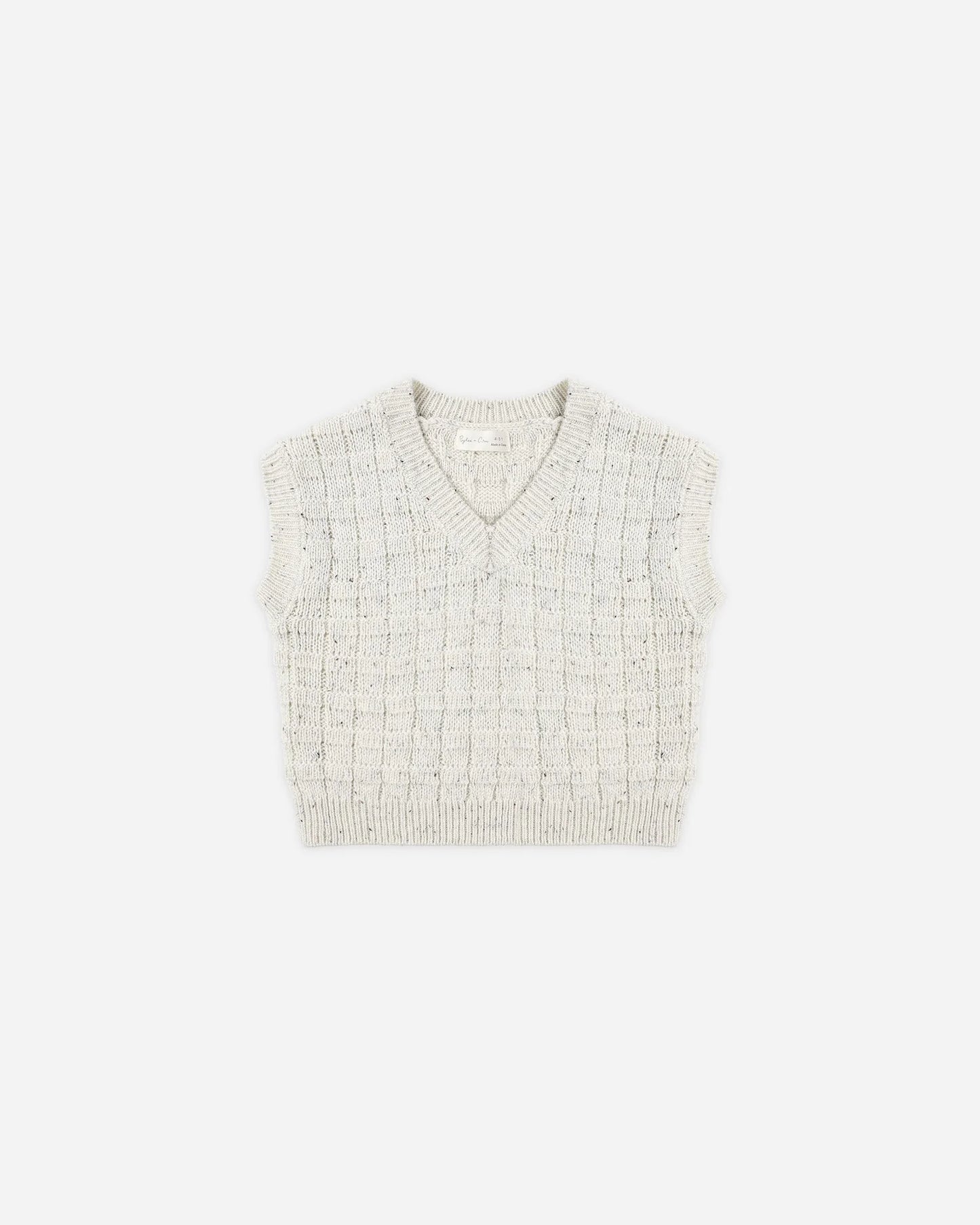 Sweater Vest || Oatmeal Speckle