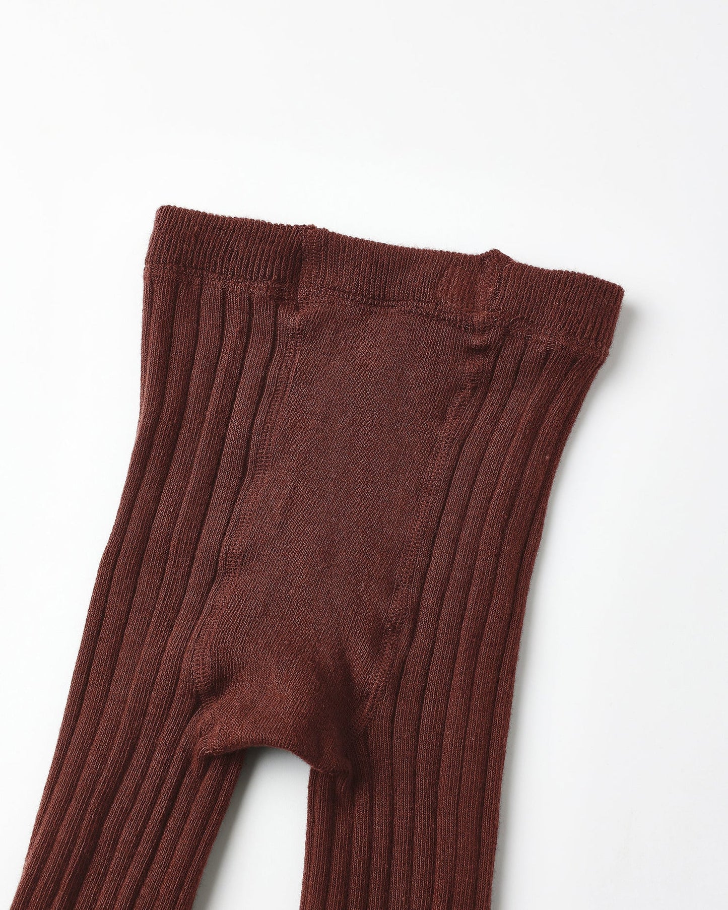 Ribbed Tights | Brown