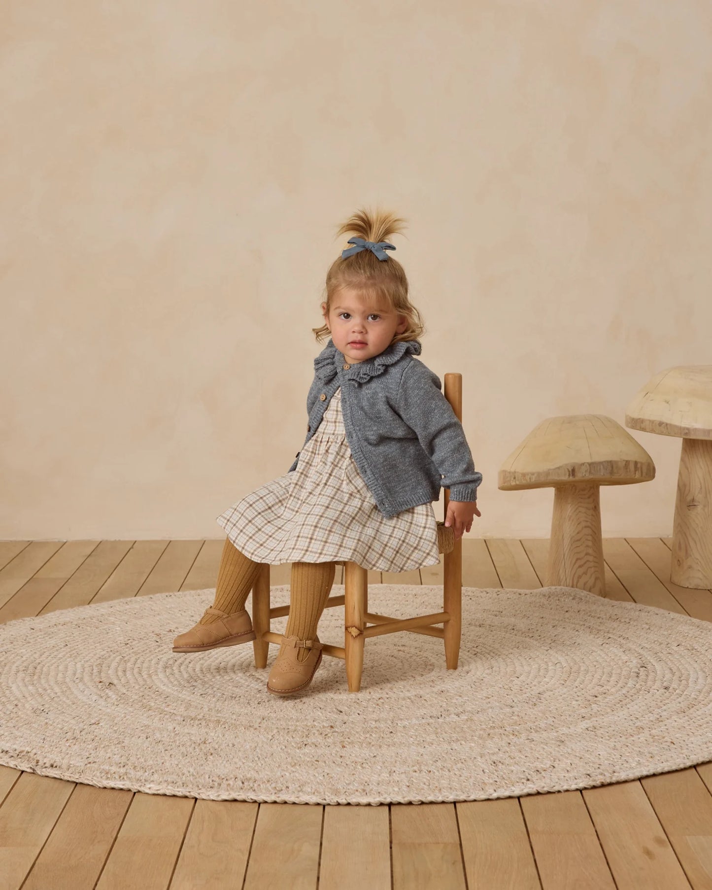 Simone Dress || Blue Plaid