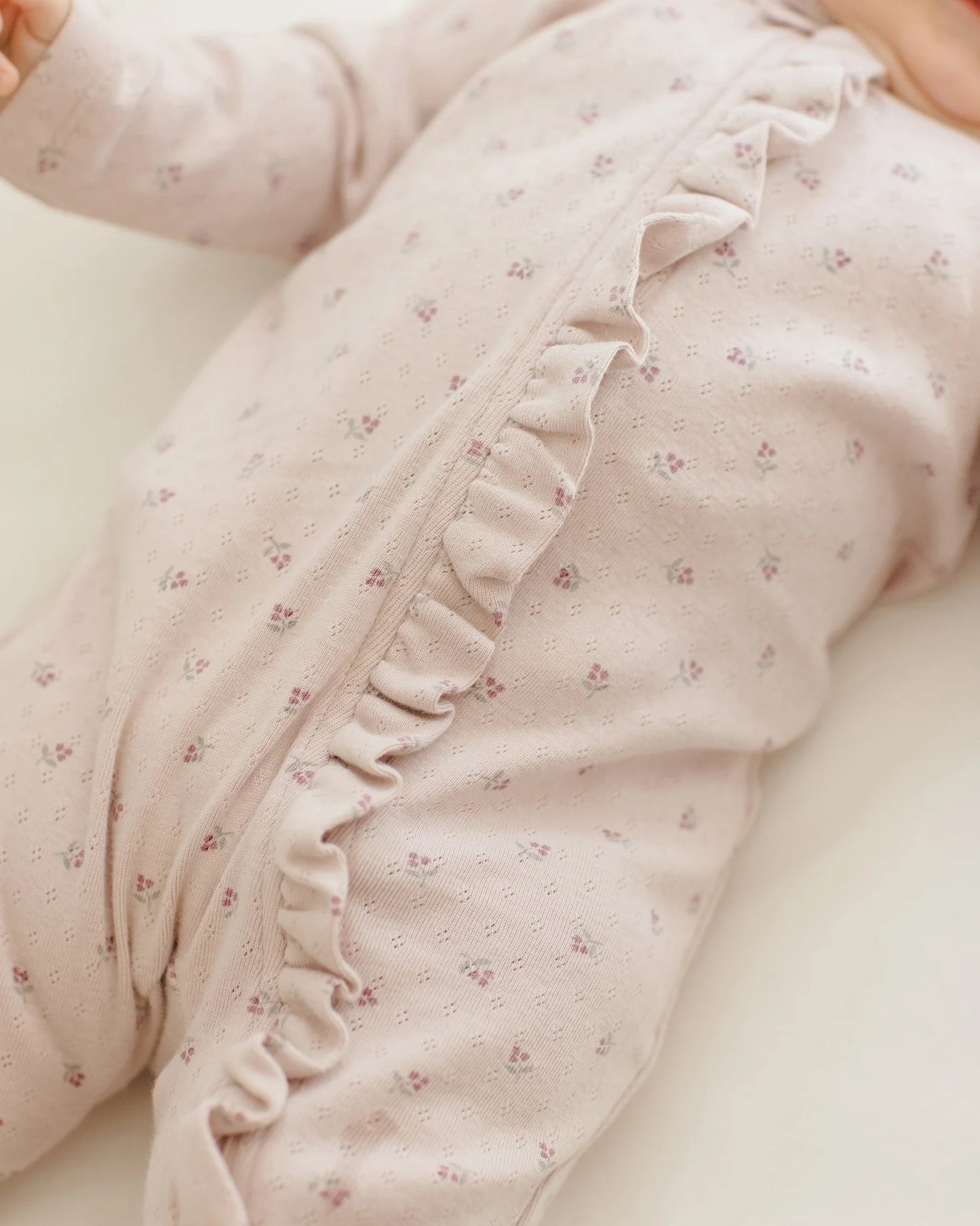 Ruffle Jumpsuit || Lilac Ditsy