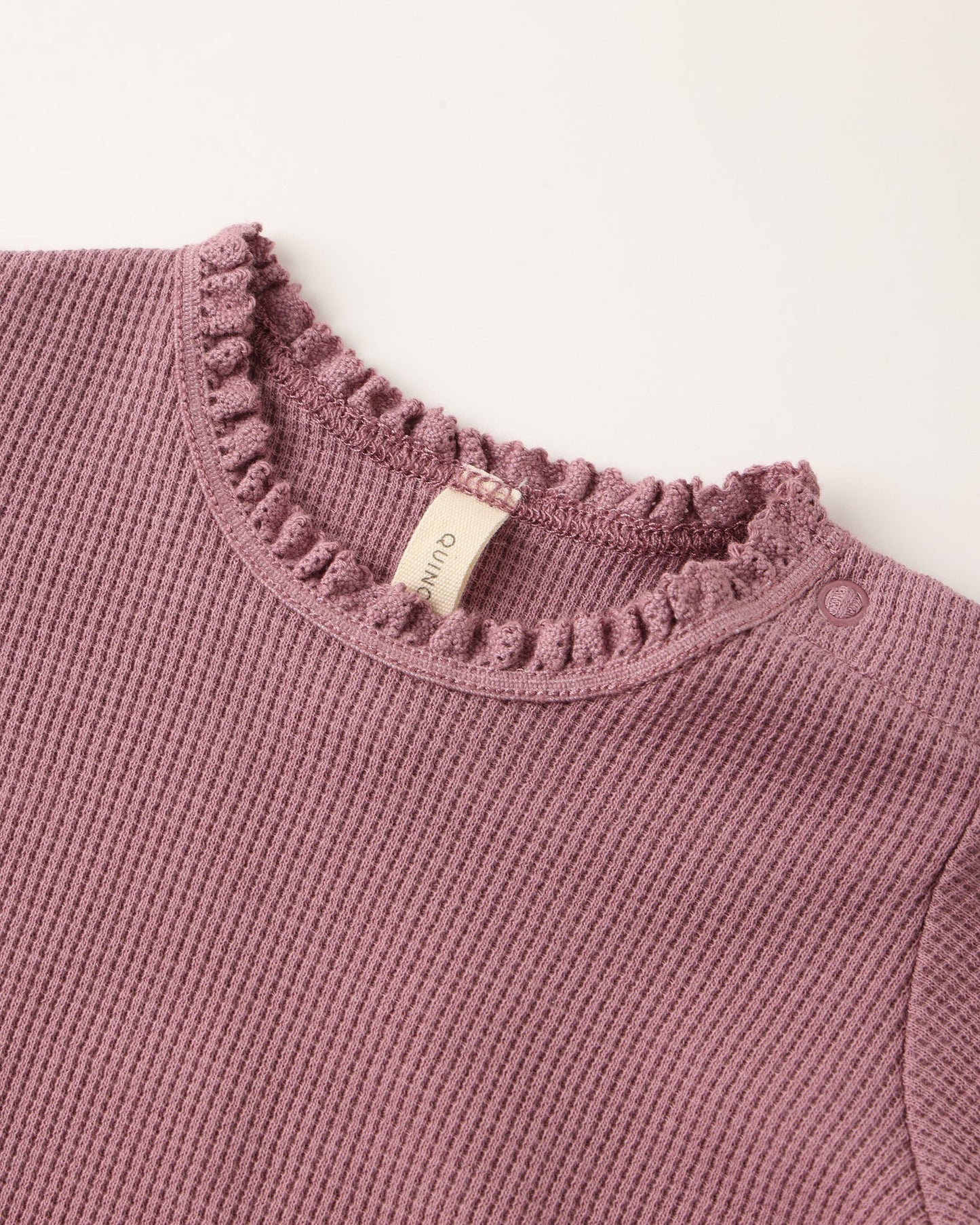 Waffle Long Sleeve Bodysuit + Skirted Bloomer  || Mulberry