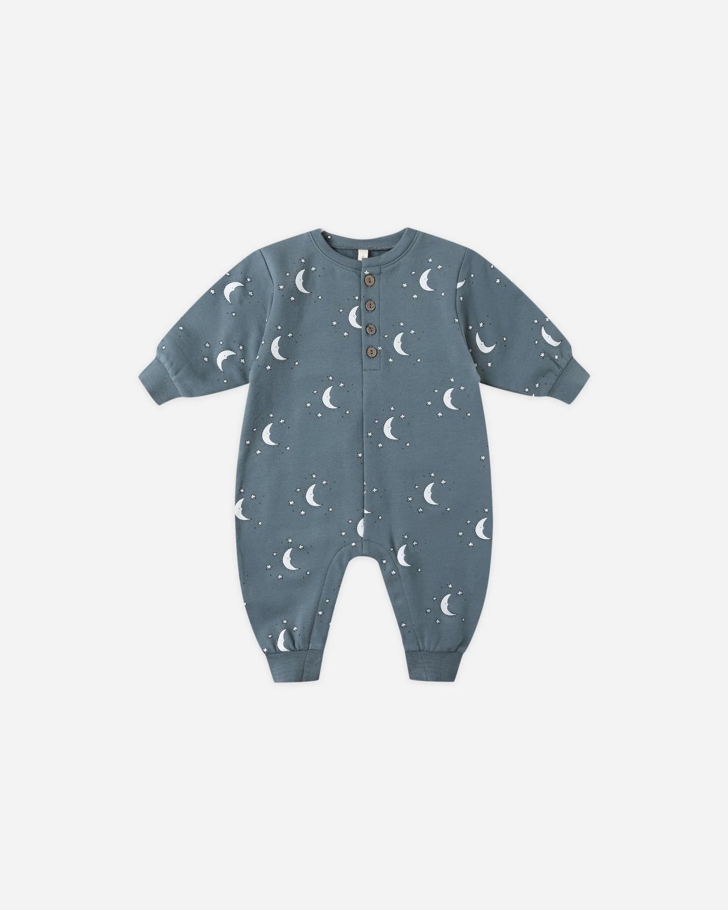 Relaxed Fleece Jumpsuit || Silver Moons