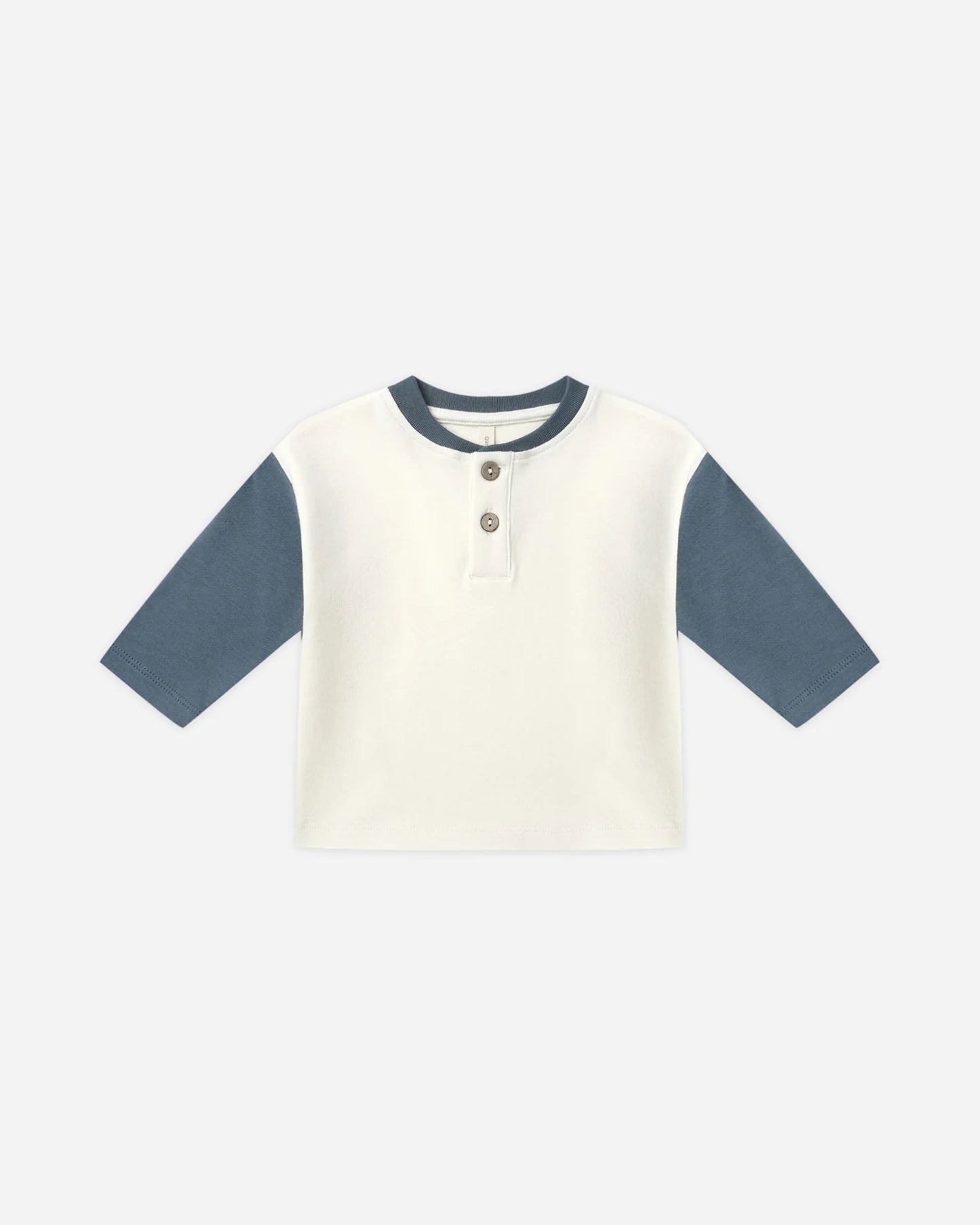 Long Sleeve Henley Tee + Pant Set || Ocean