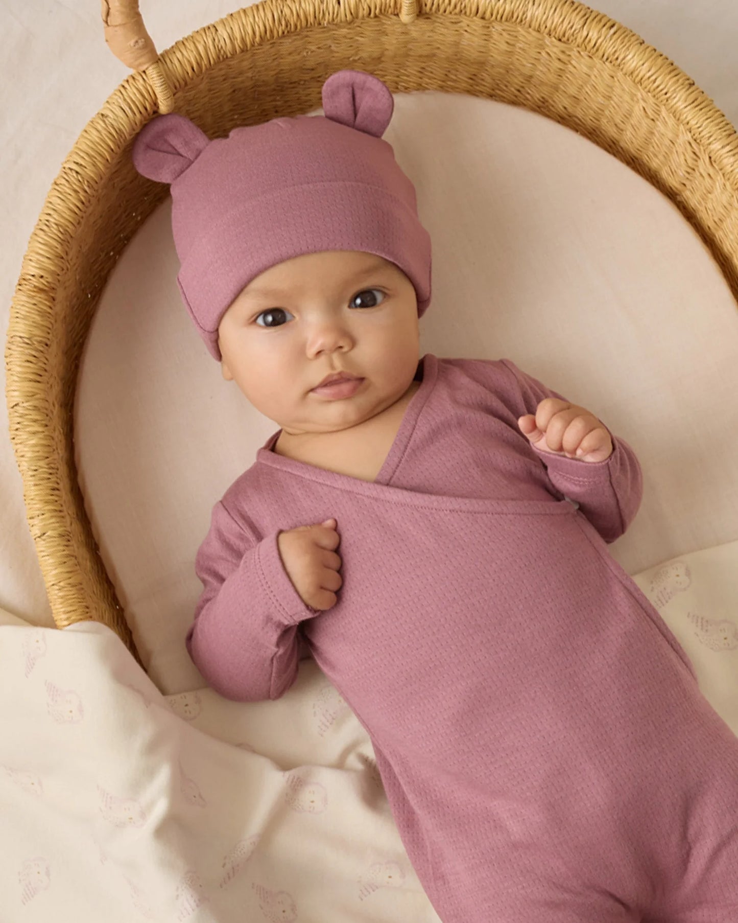 Baby Bear Beanie || Mulberry
