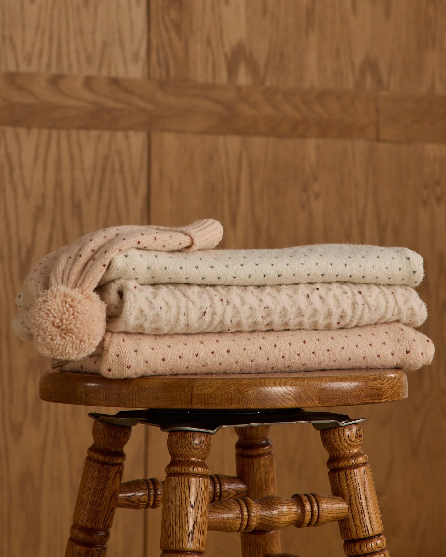 Cable Knit Sweater || Natural Speckled