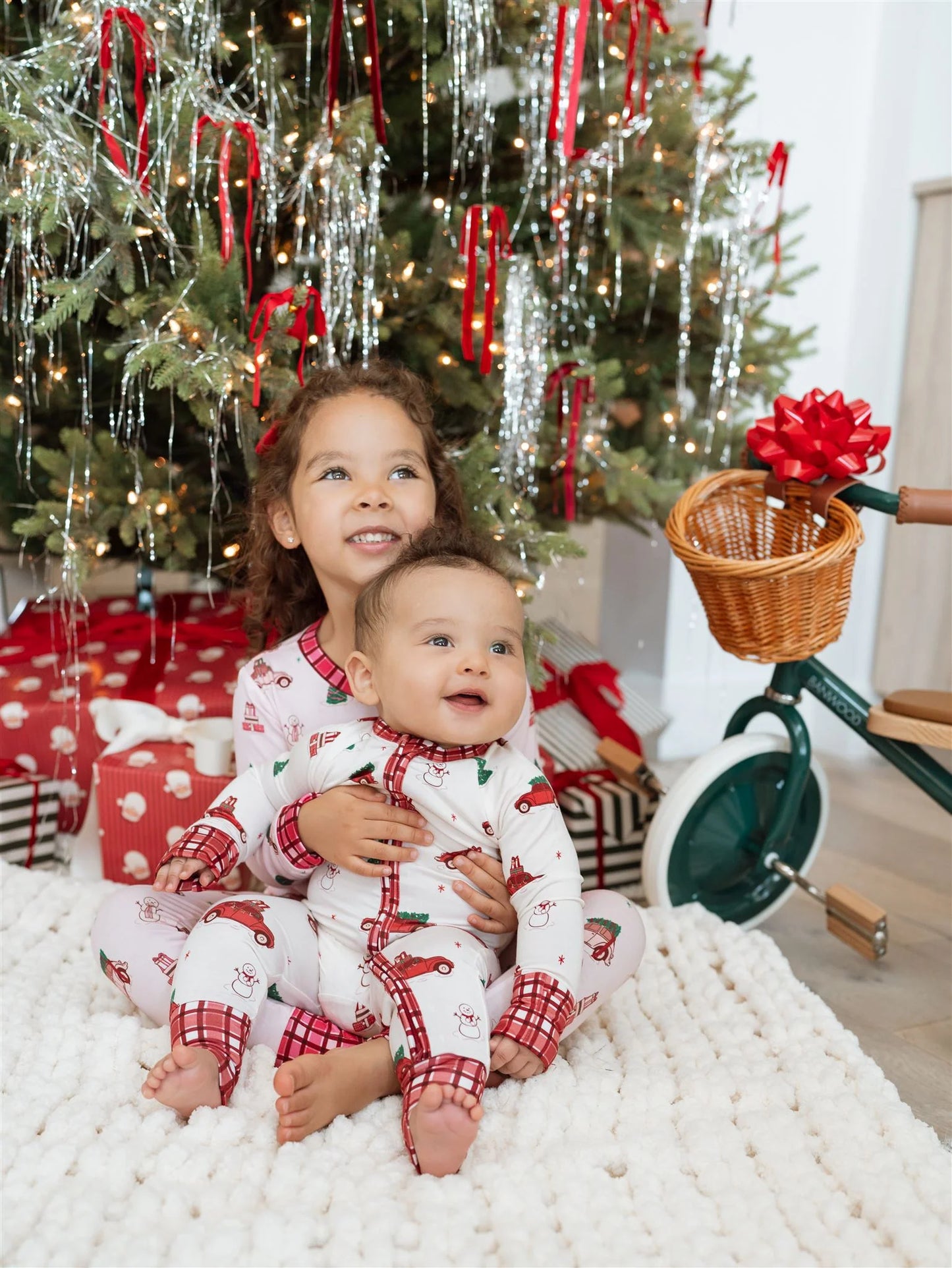 Red Holly Jolly Cruisers Zipper Romper