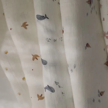 Organic Cotton Muslin Swaddle Blanket