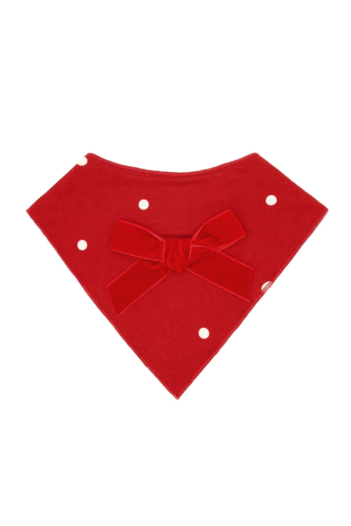Ruby Polka Dot Dog Bandana