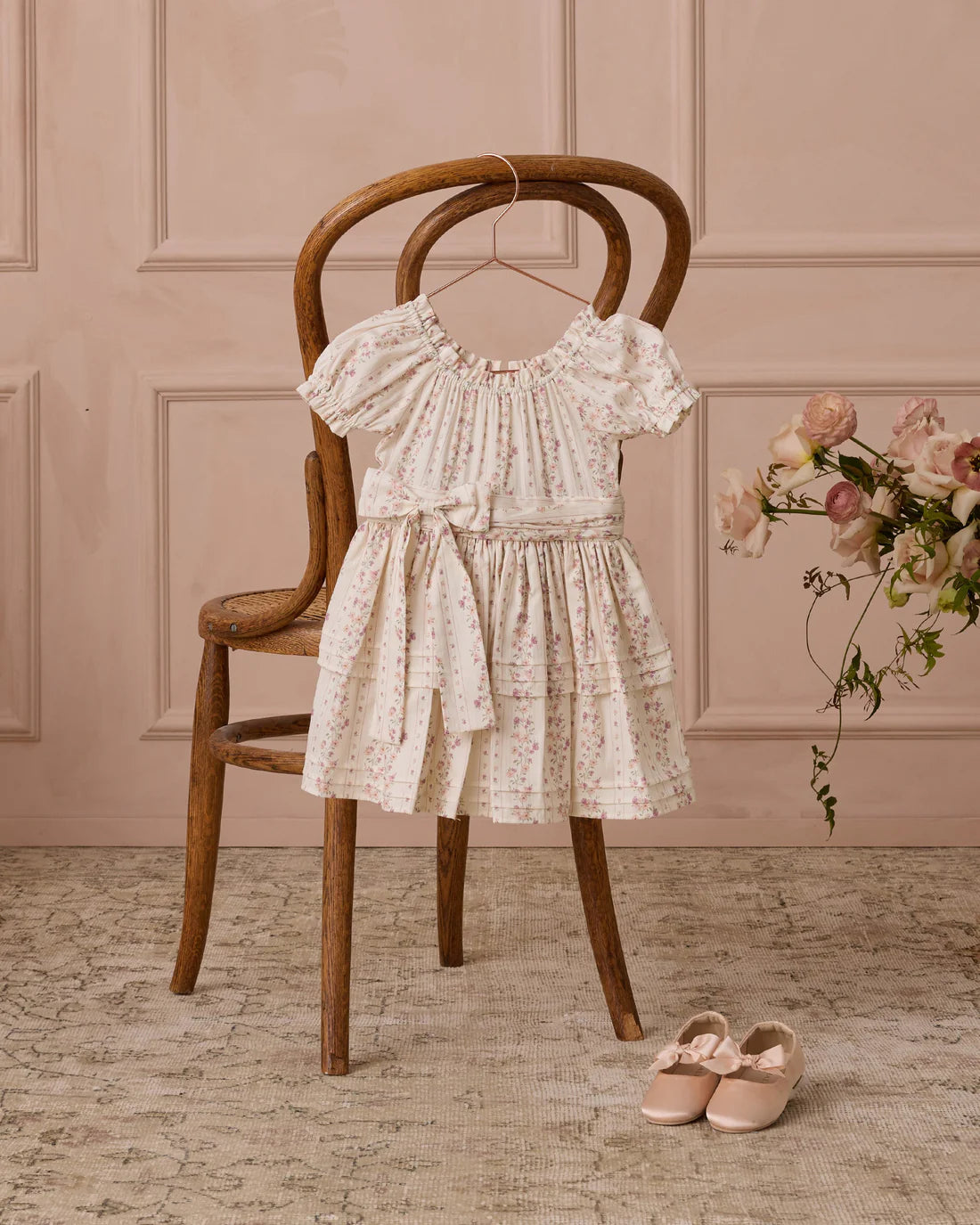 Annette Dress | Floral Stripe