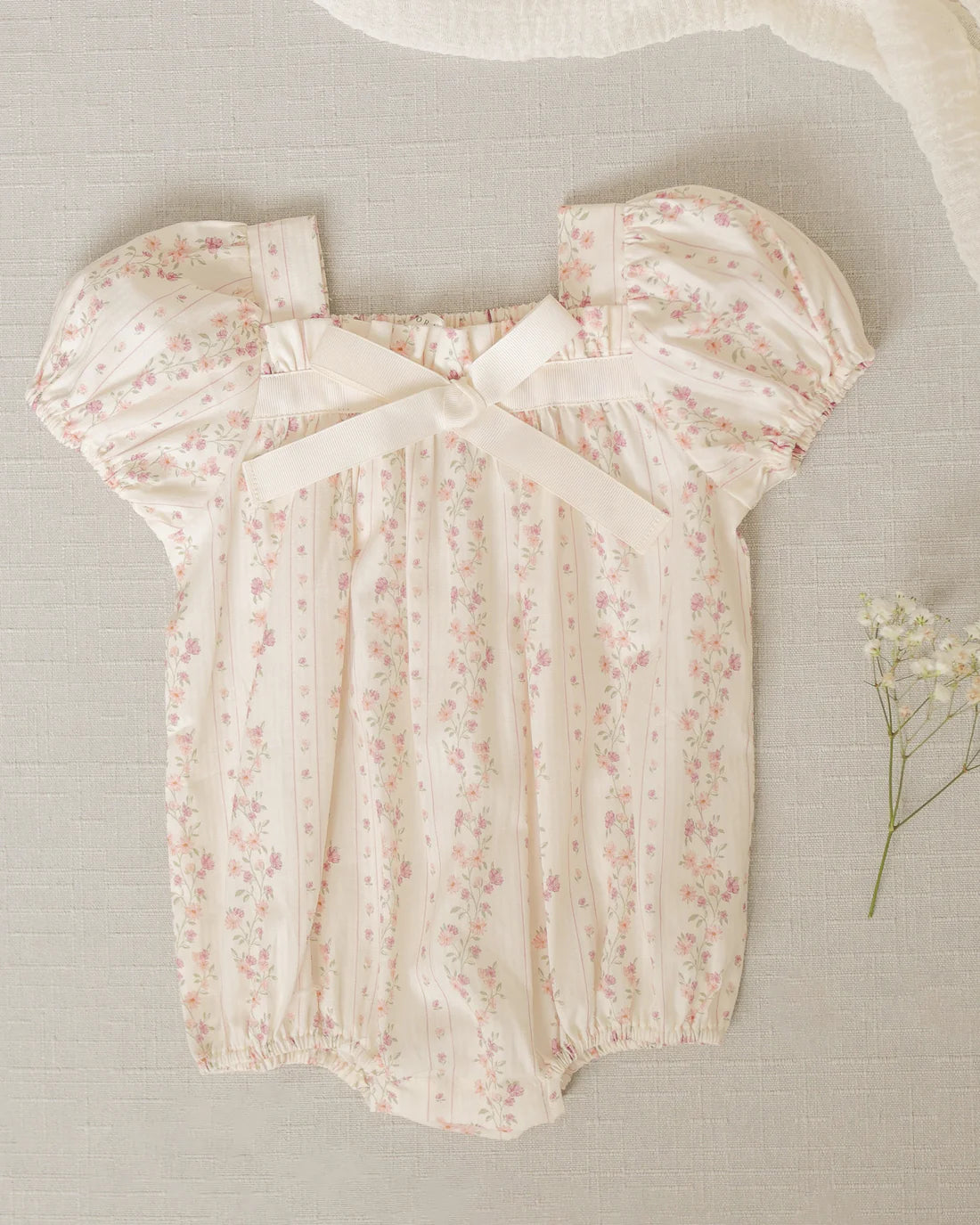 Lyla Romper | Floral Stripe