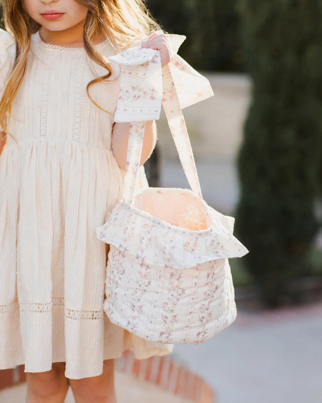 Easter Basket || Floral Stripe