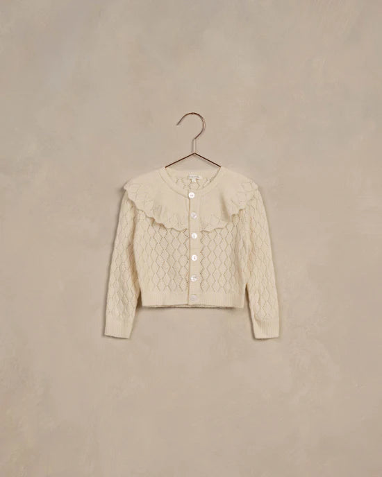 Ruffle Cardigan || Ivory