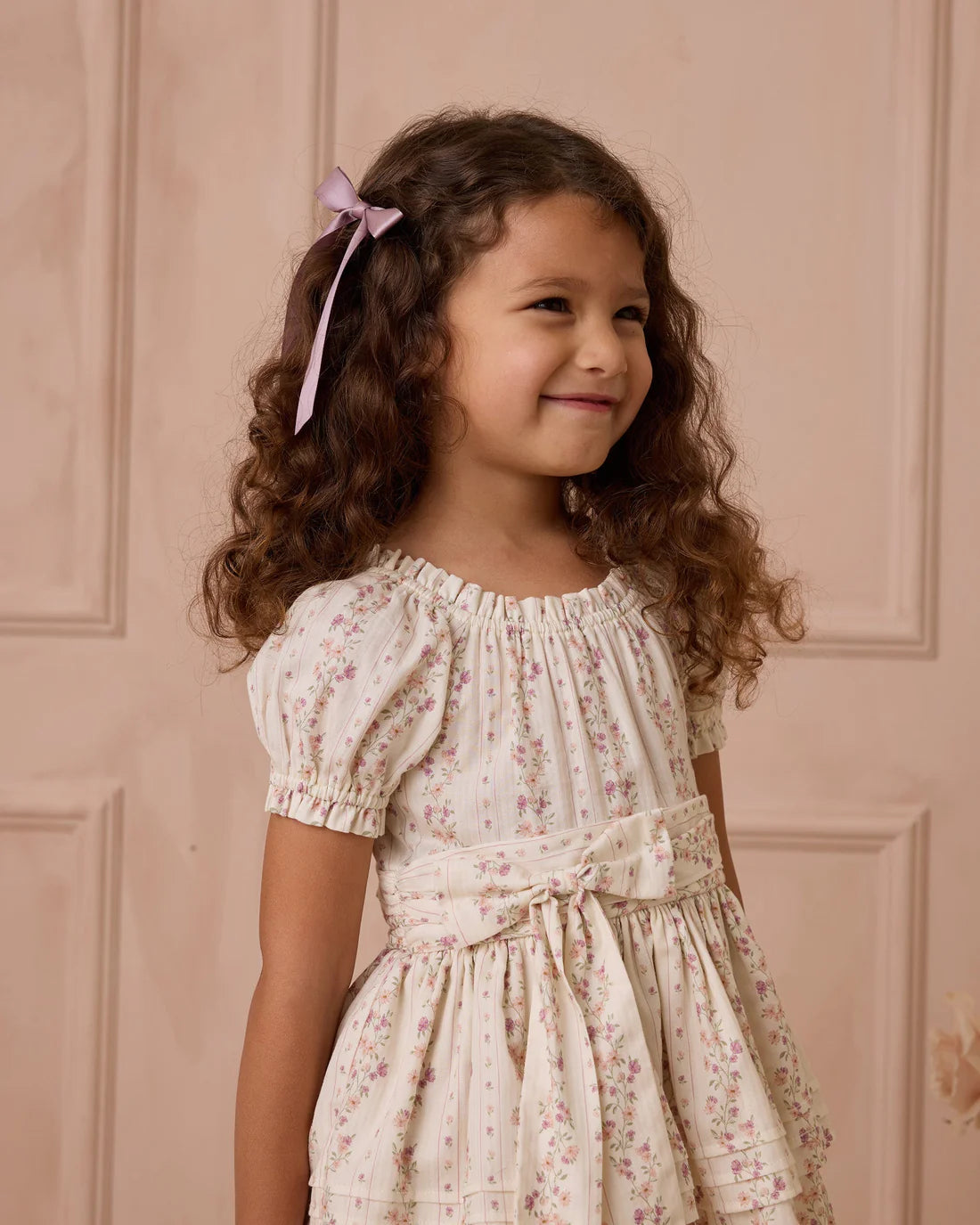 Annette Dress | Floral Stripe